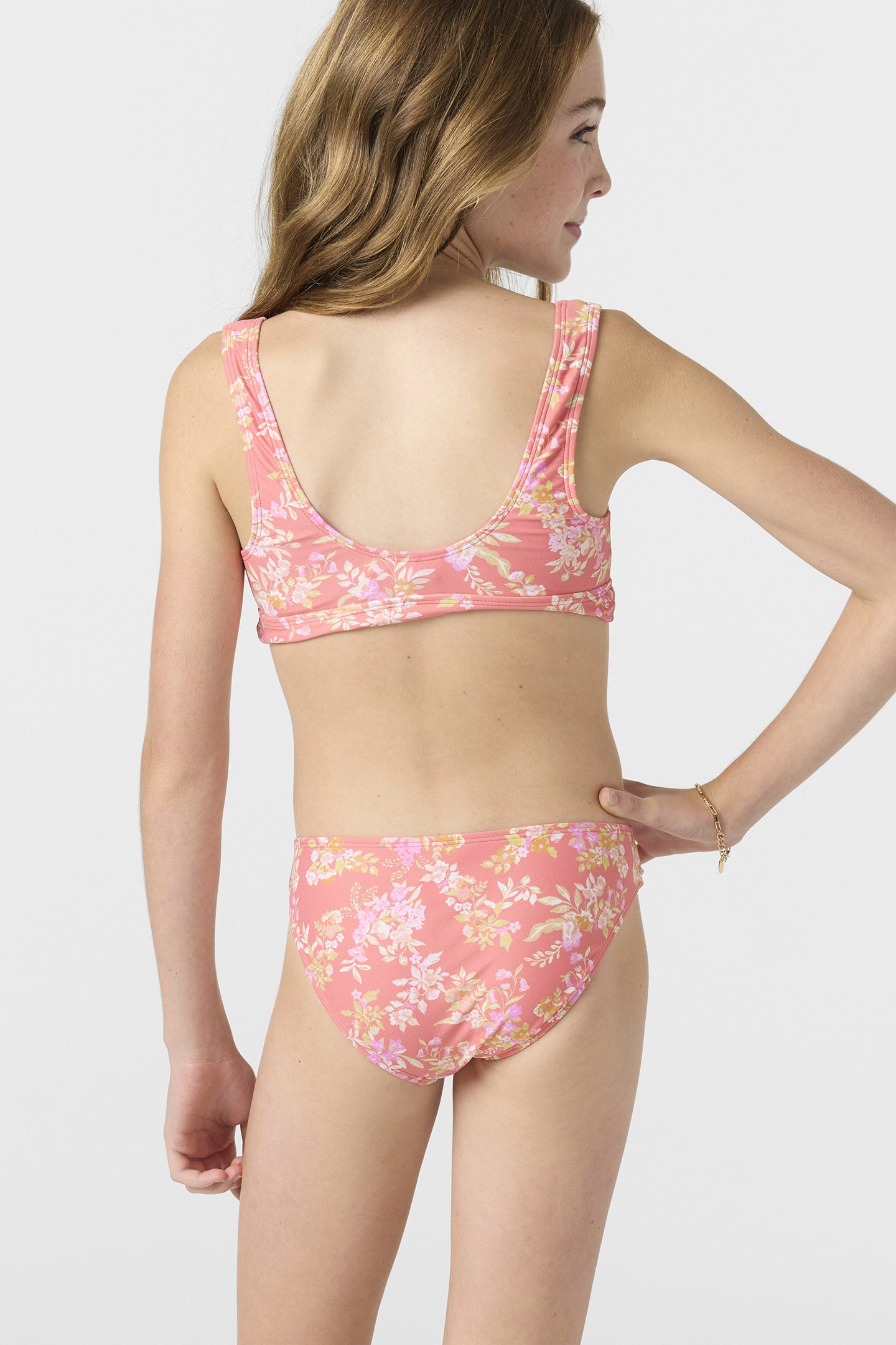Girl’s Nayomi Floral Fixed Tri Top Set - O'Neill Clothing