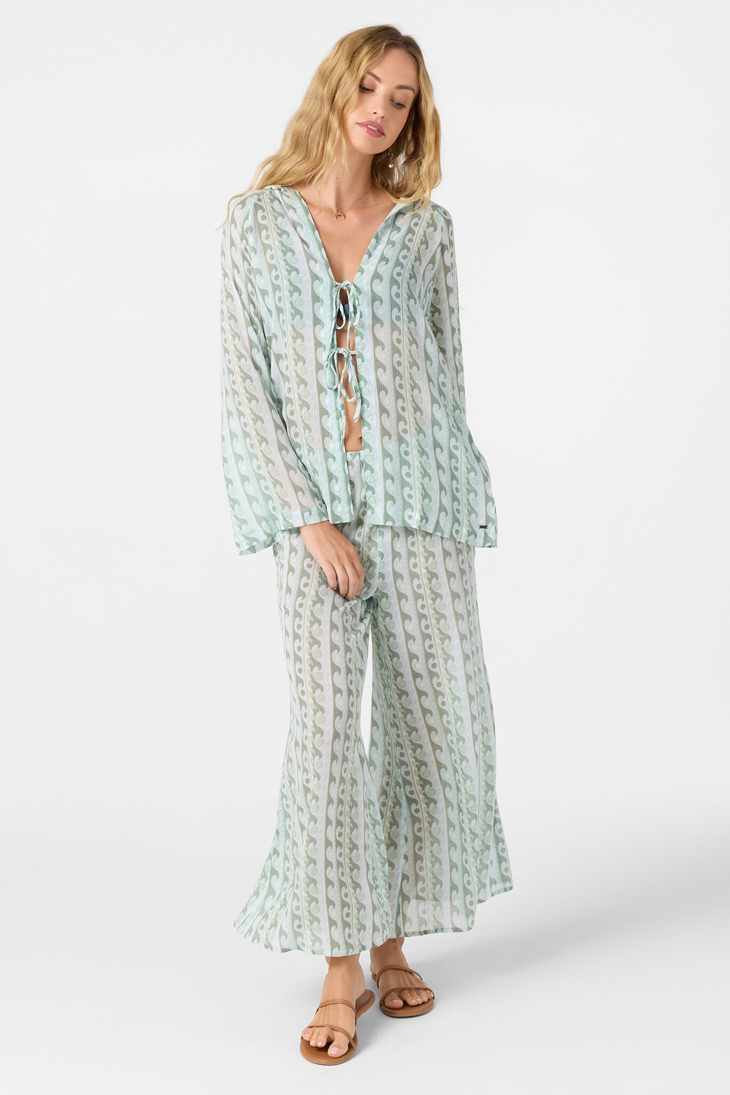 Regina Printed Cover-Up Pants - O'Neill Clothing