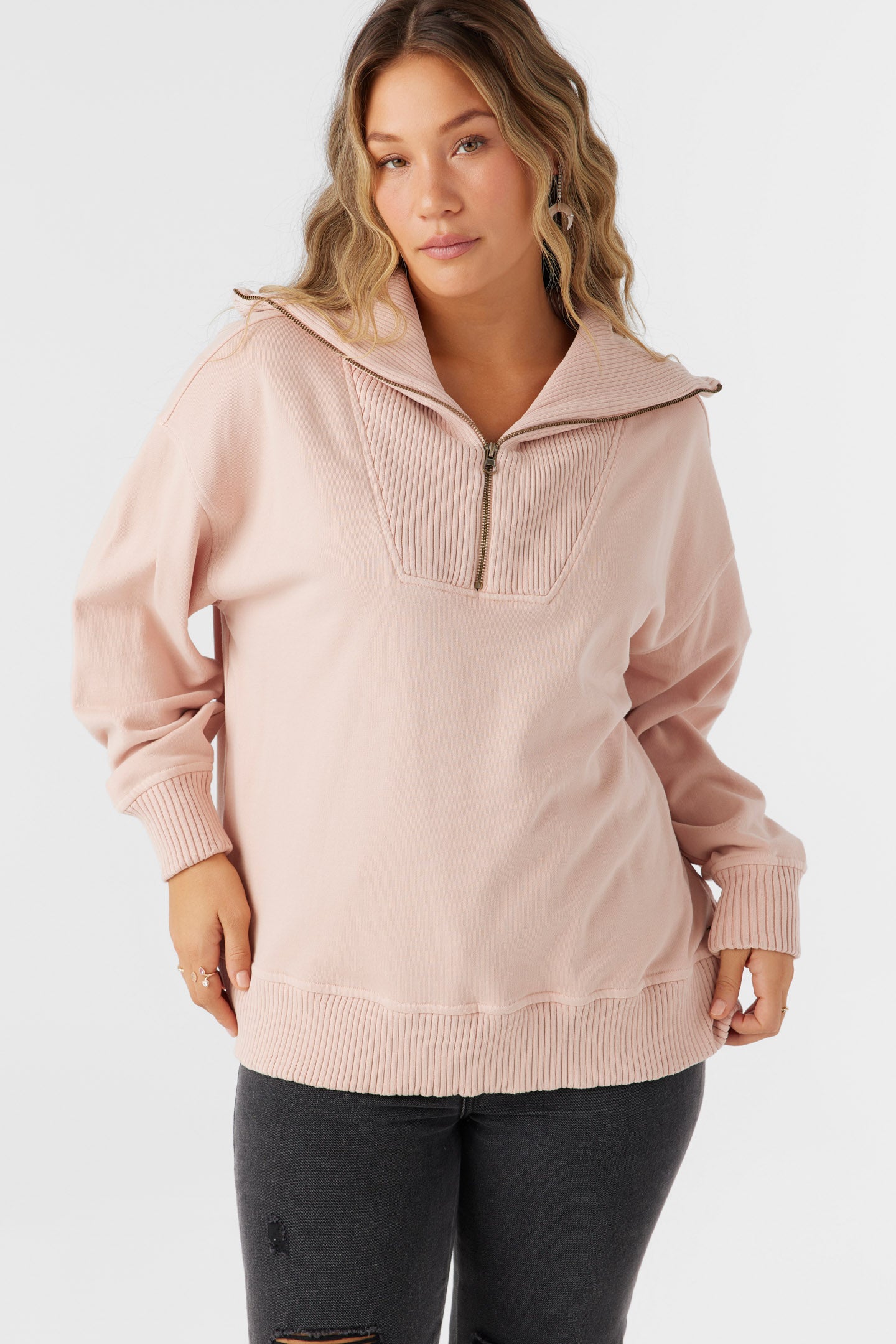 Karma French Terry Half Zip Pullover - O'Neill Clothing