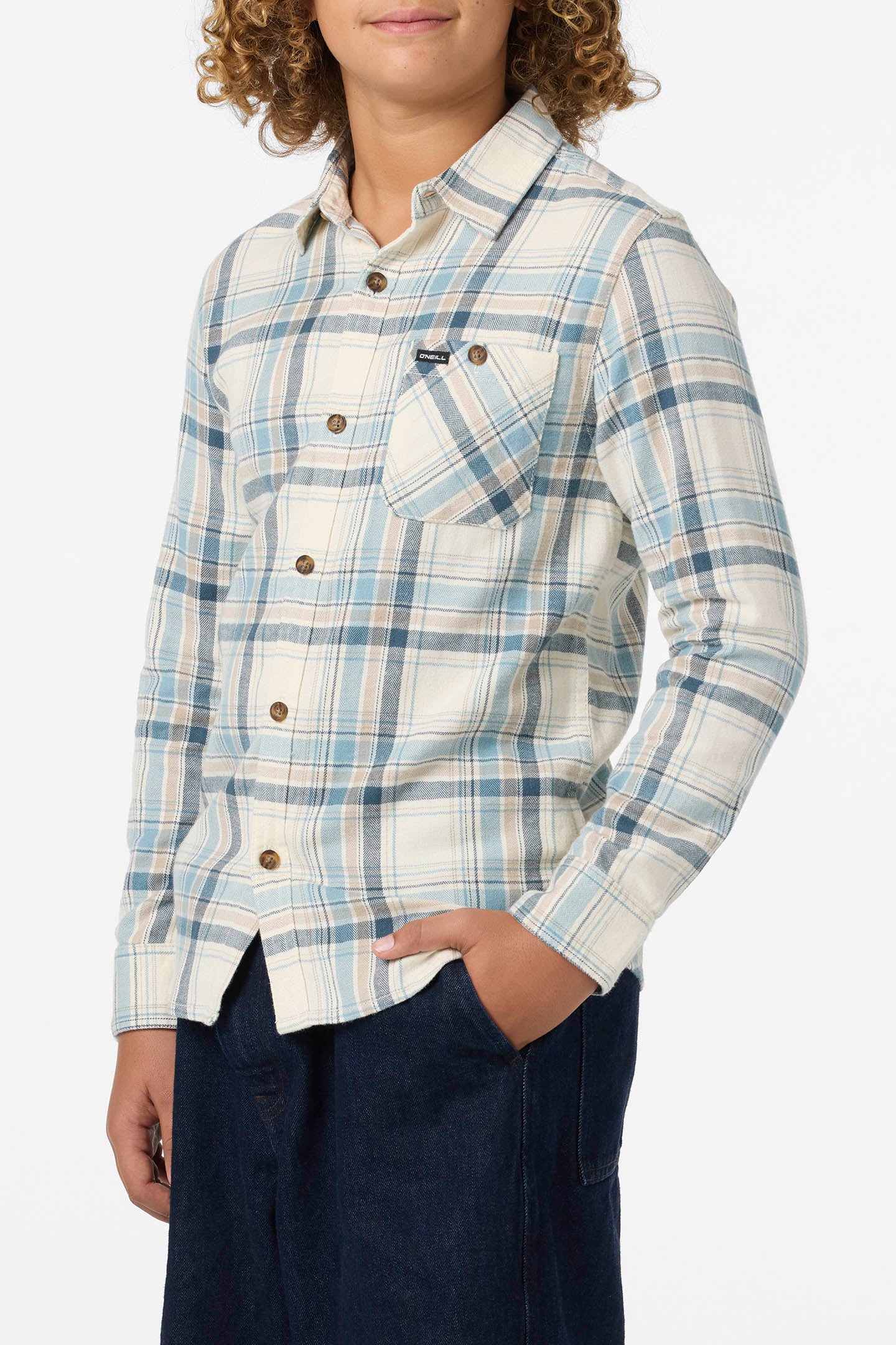 Boy’s Redmond Plaid Flannel Long Sleeve Shirt - O'Neill Clothing