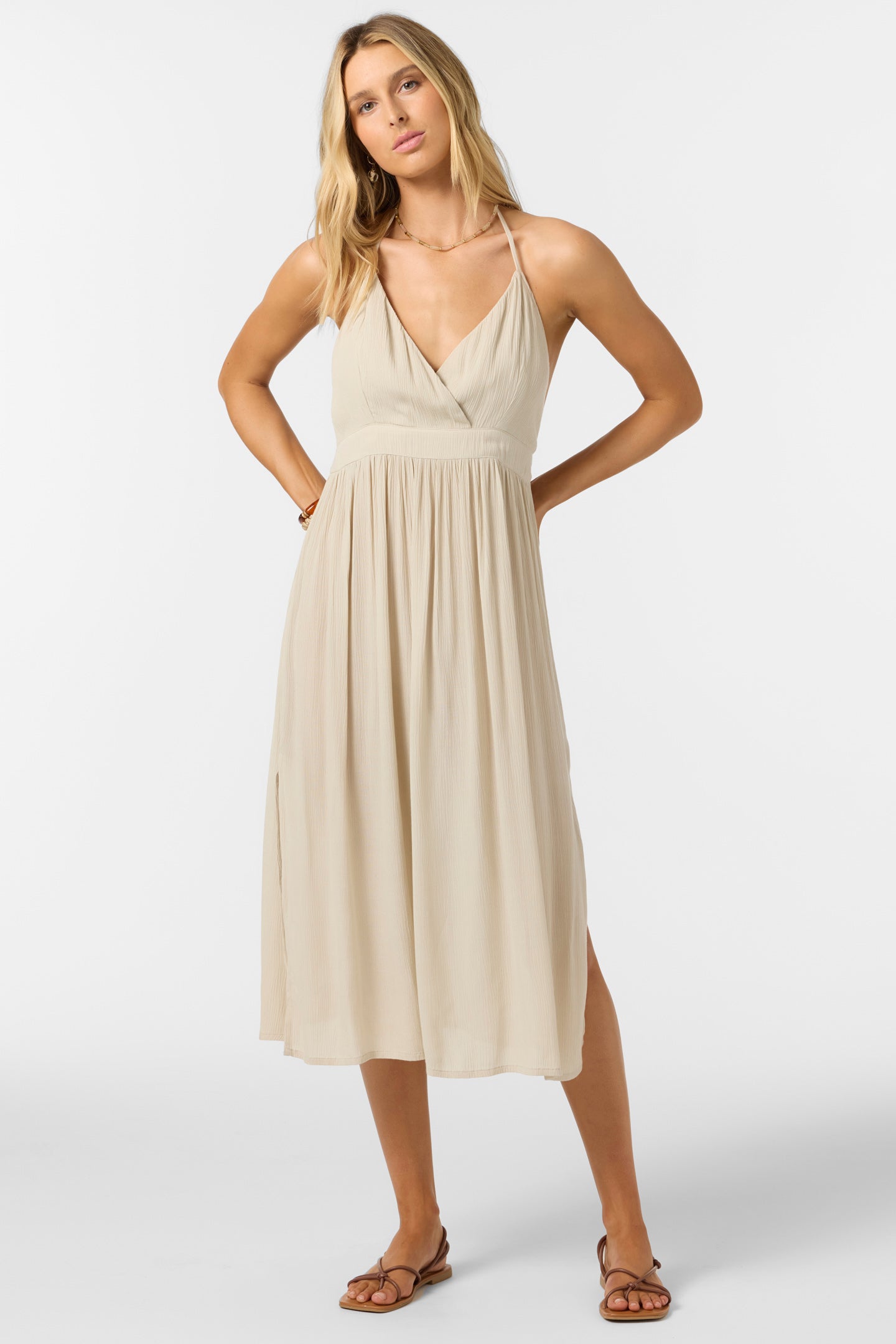 Annalisa Solid Midi Dress - O'Neill Clothing