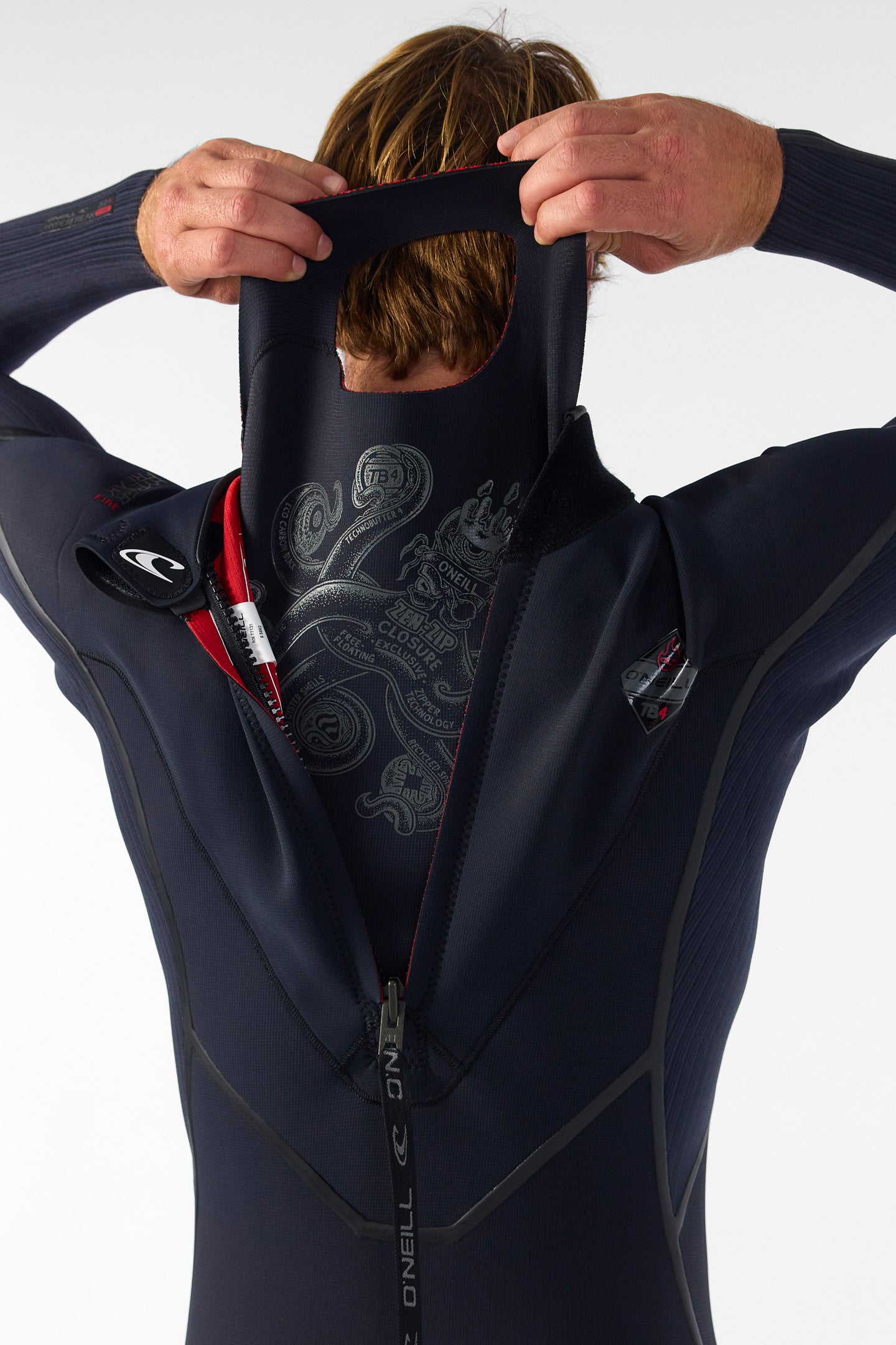 Hyperfreak Fire 4/3mm+ Back Zip Full Wetsuit - O'Neill Clothing