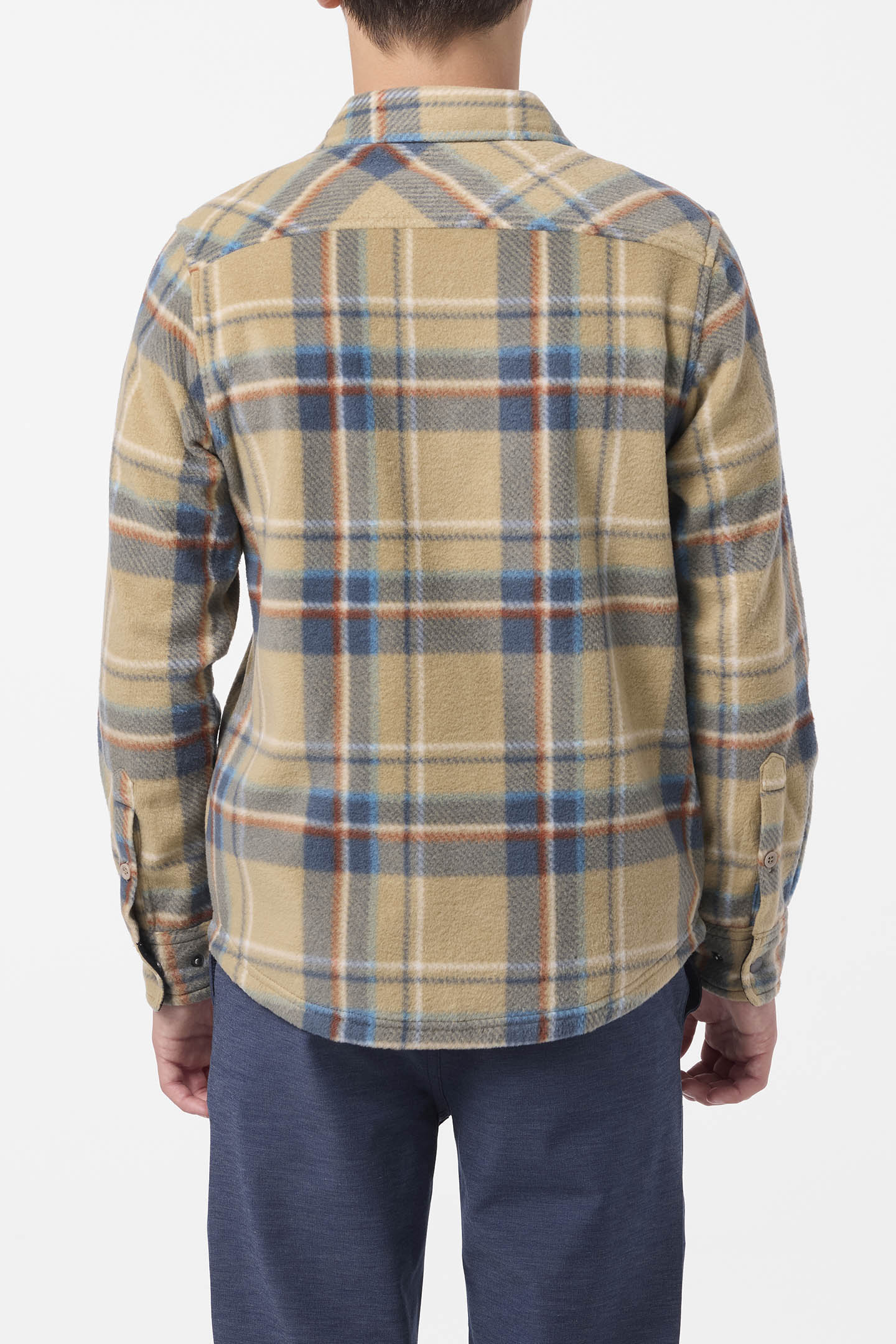Boy’s Glacier Plaid Superfleece Long Sleeve Shirt - O'Neill Clothing