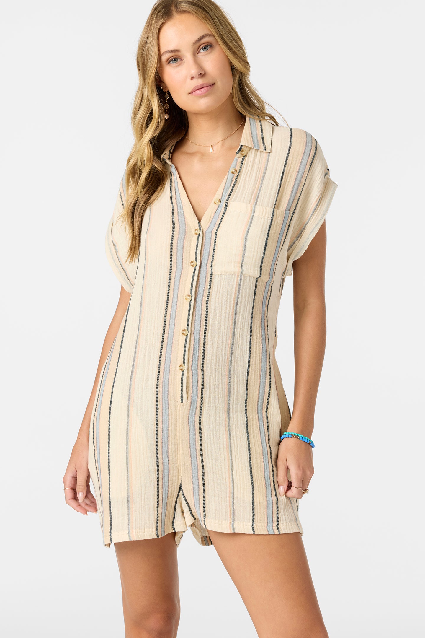 Kamilla Stripe Romper - O'Neill Clothing