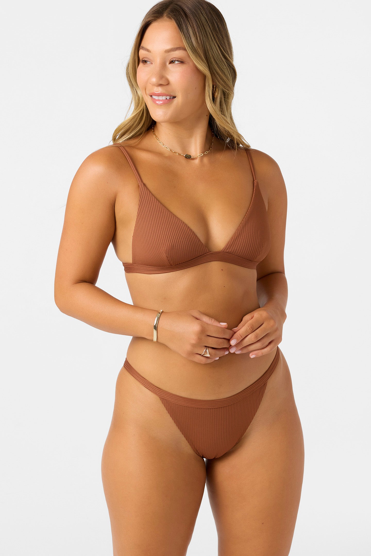 Saltwater Solids Rib Seaside Triangle Top - O'Neill Clothing
