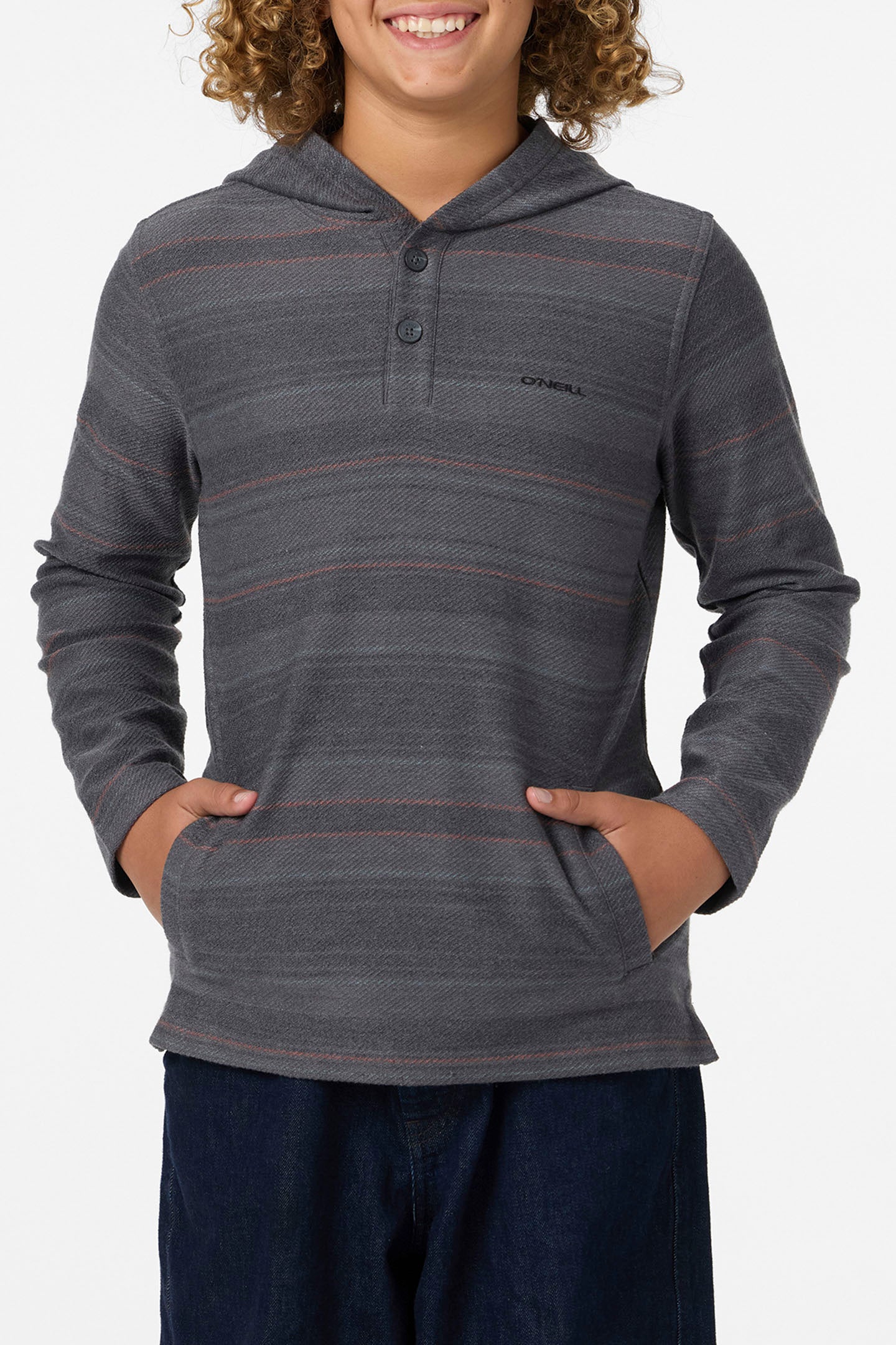 Boy’s Bavaro Stripe Poncho Pullover Fleece - O'Neill Clothing