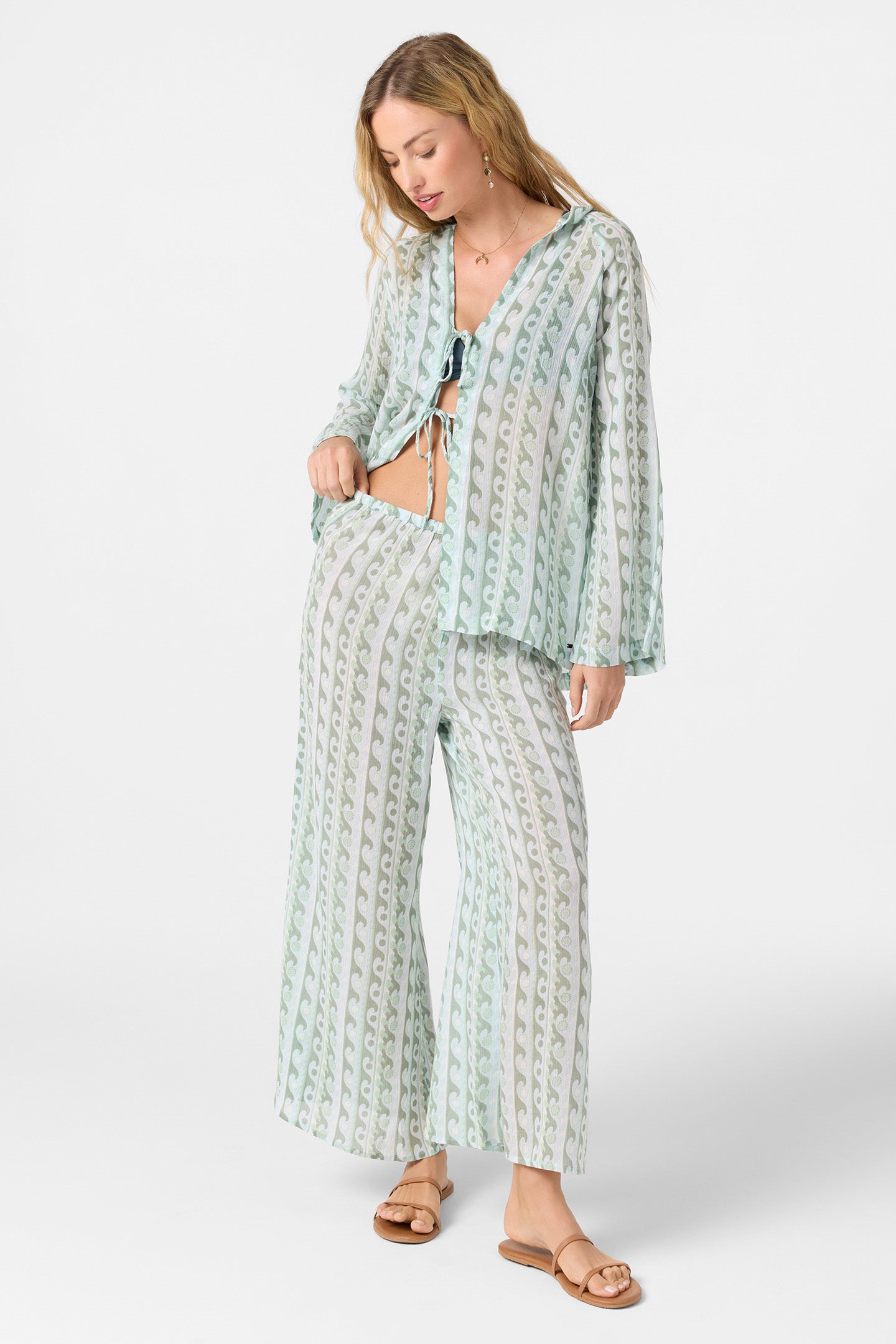 Regina Printed Cover-Up Pants - O'Neill Clothing
