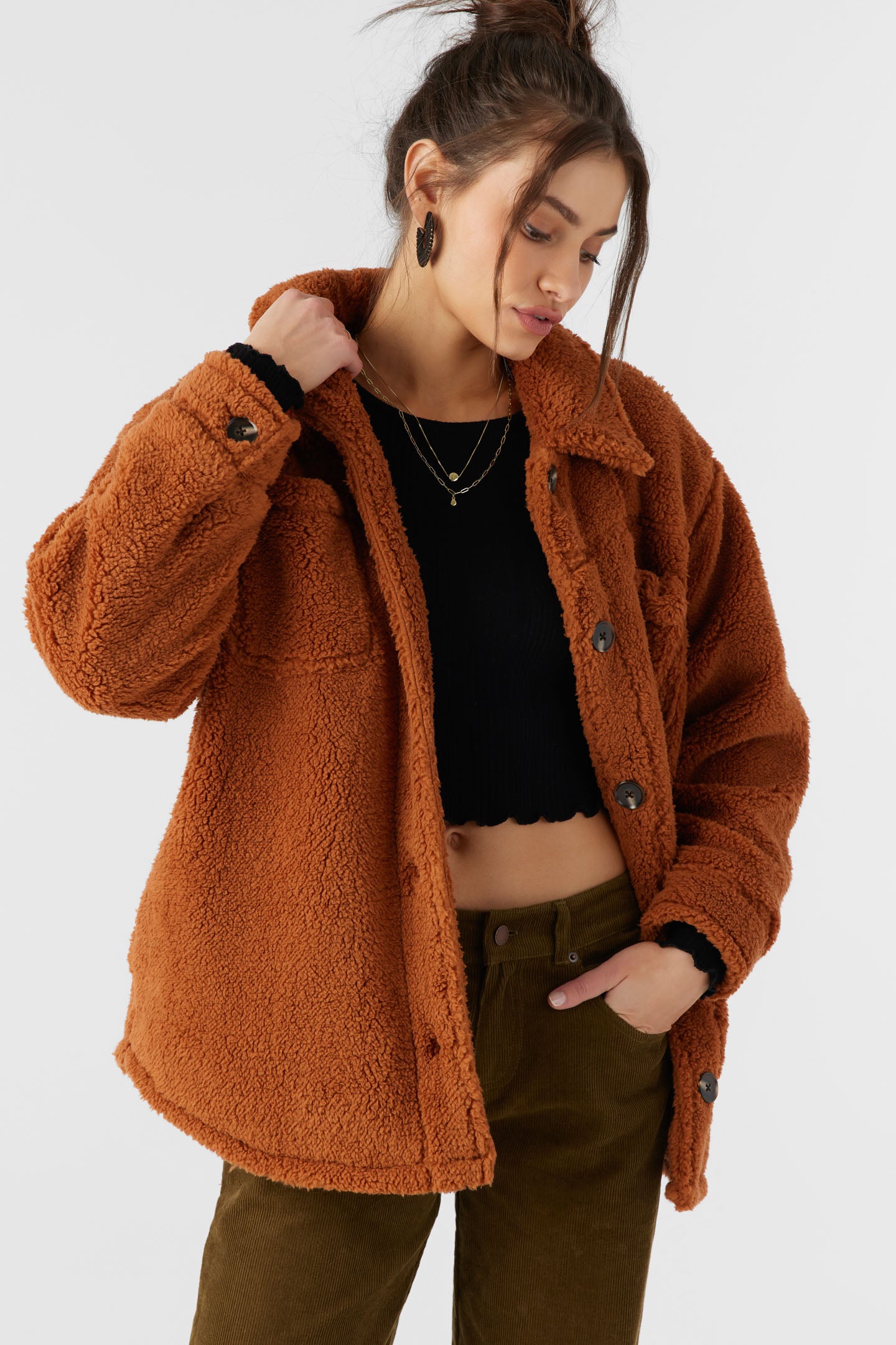 Heath High Pile Oversized Fleece Jacket - O'Neill Clothing