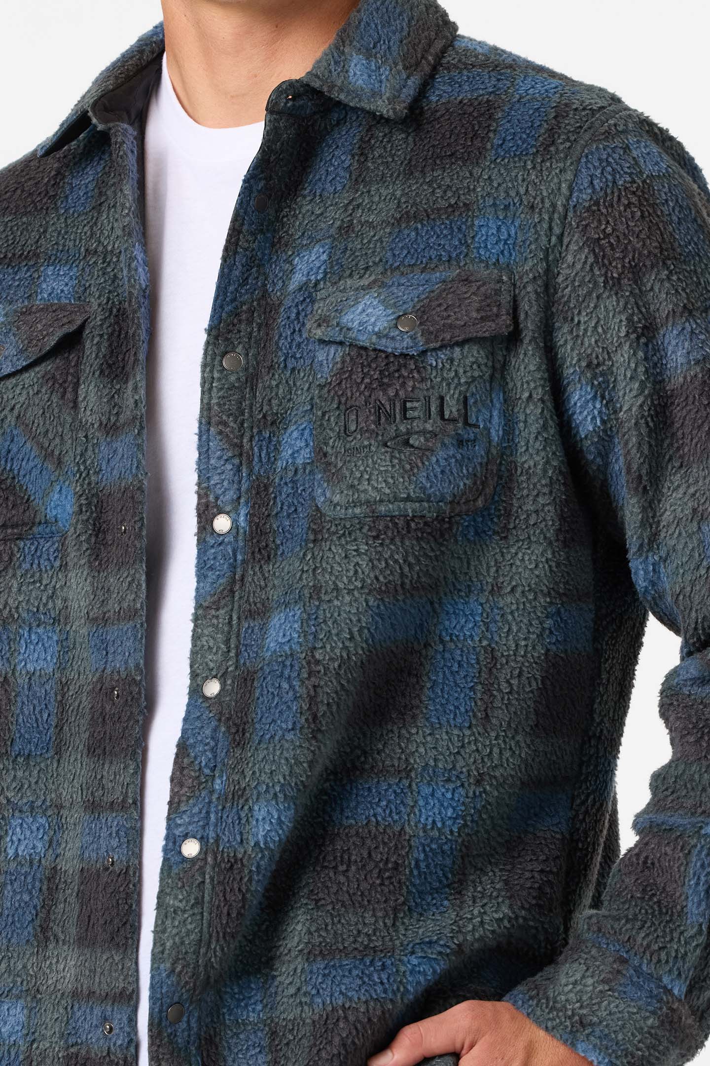 Glacier High Pile Superfleece Standard Fit Overshirt - O'Neill Clothing