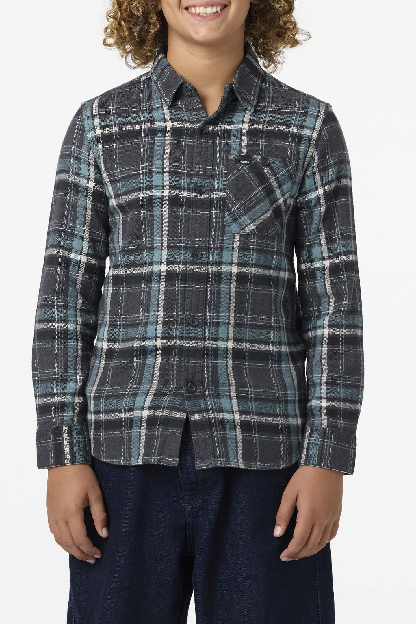 Boy’s Redmond Plaid Flannel Long Sleeve Shirt - O'Neill Clothing