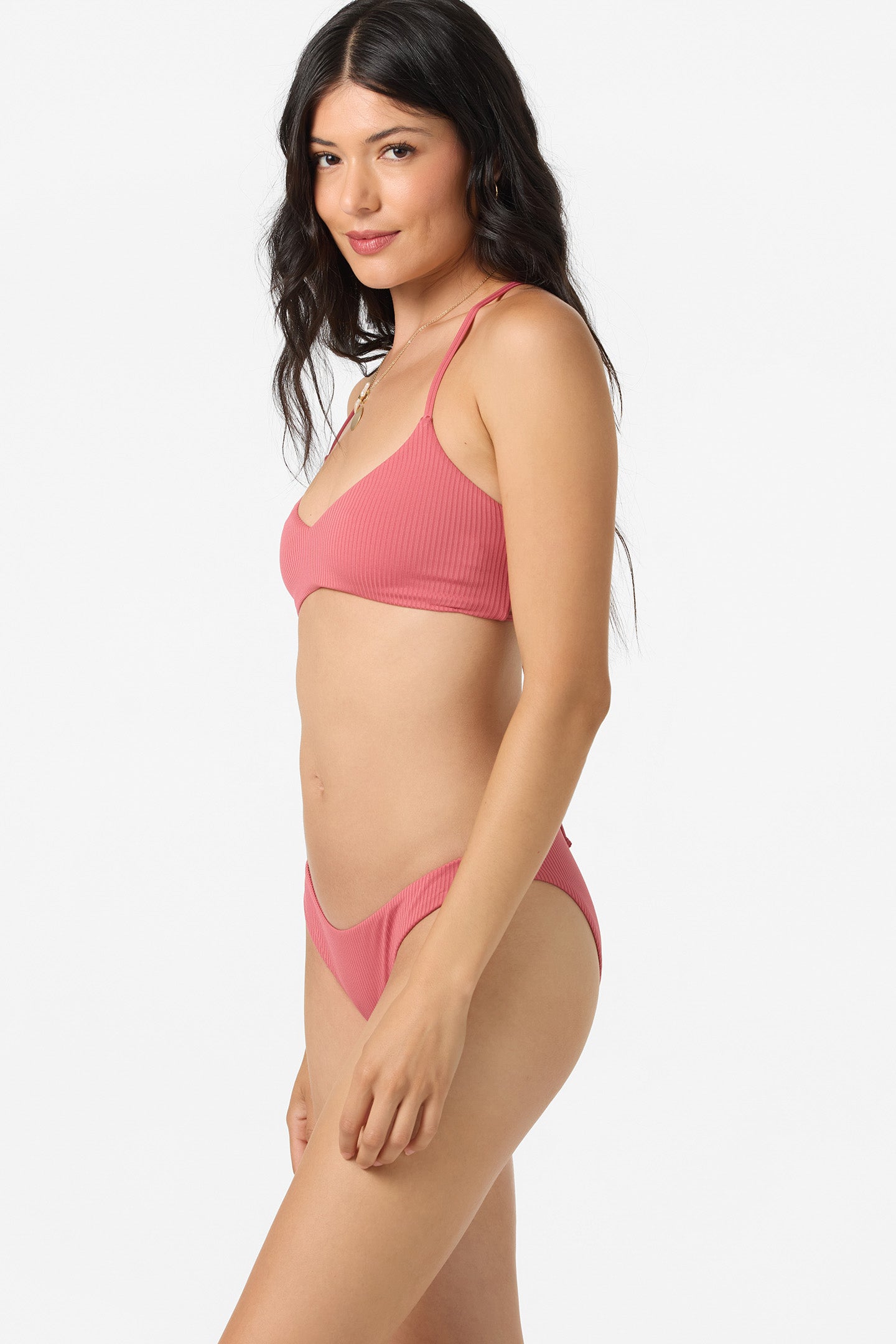 Saltwater Solids Rib Huntington Bralette Top - O'Neill Clothing