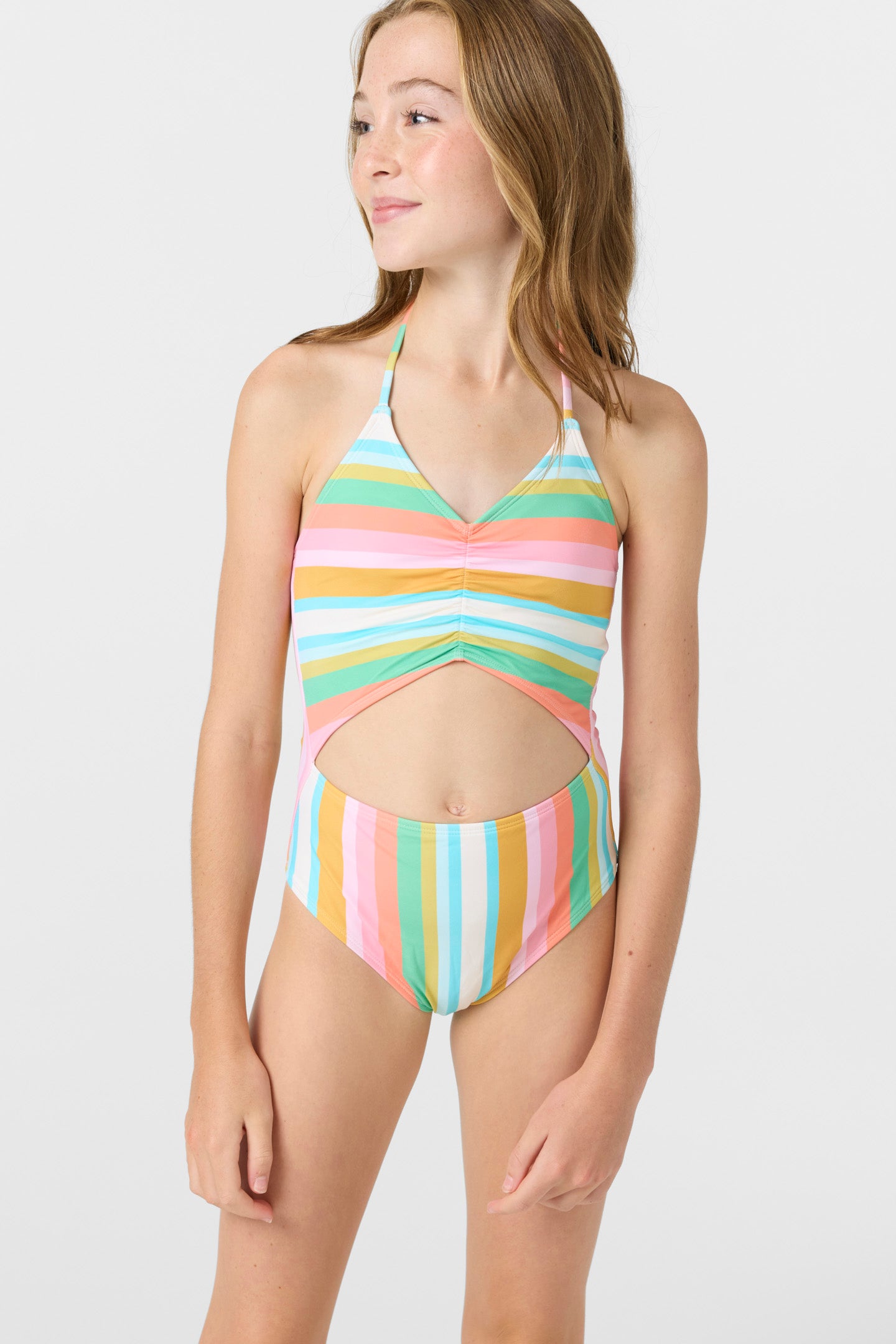 Girl’s Low Tide Cinched One-Piece - O'Neill Clothing