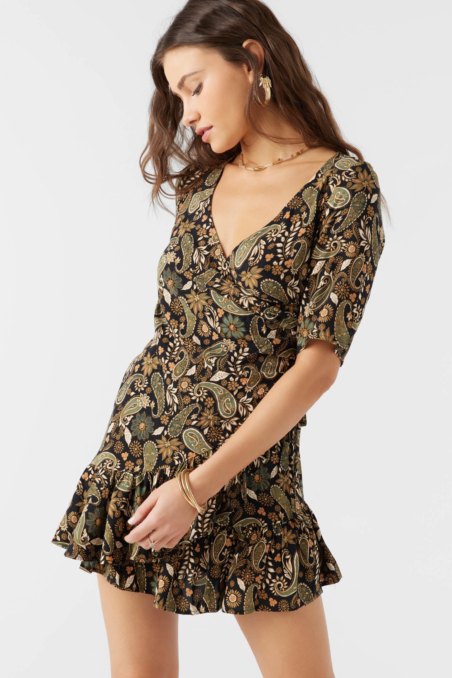 Jorgie Wrap Dress - O'Neill Clothing