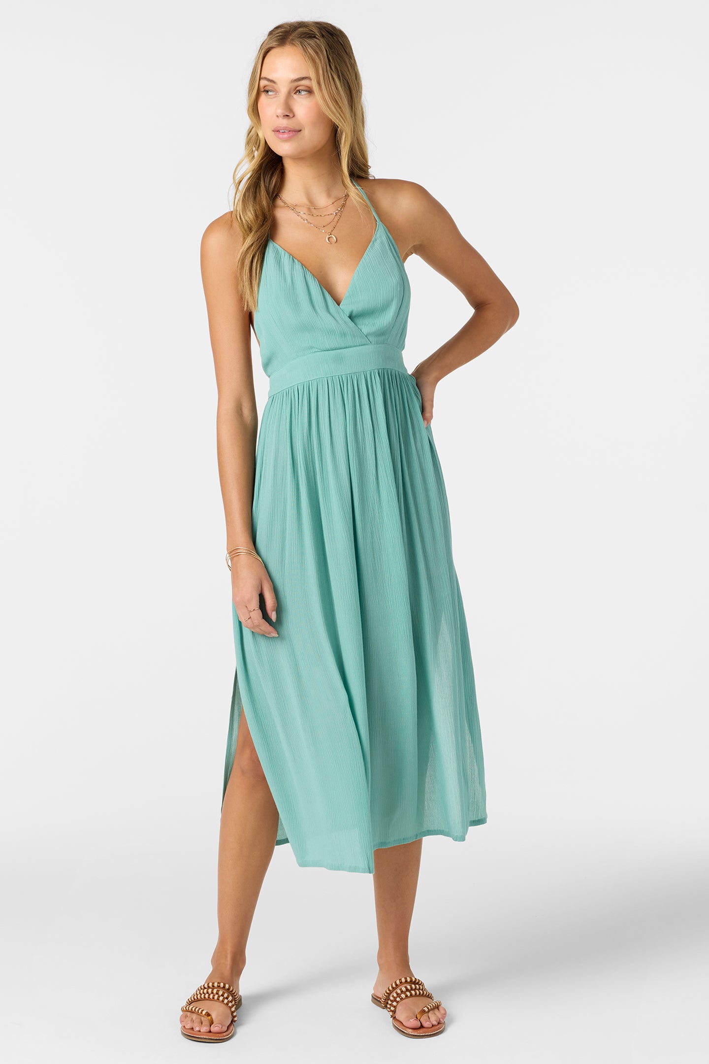 Annalisa Solid Midi Dress - O'Neill Clothing