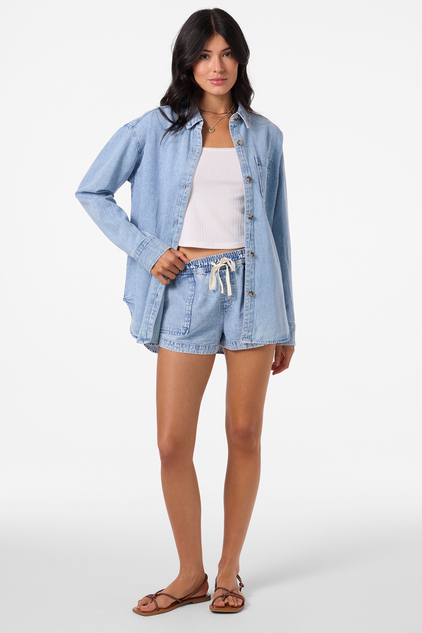 Sevie Denim Shacket - O'Neill Clothing