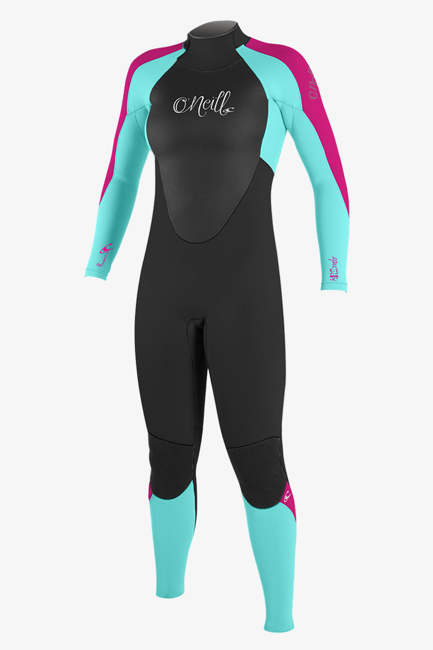 Girl’s Epic 4/3mm Back Zip Full Wetsuit - O'Neill Clothing