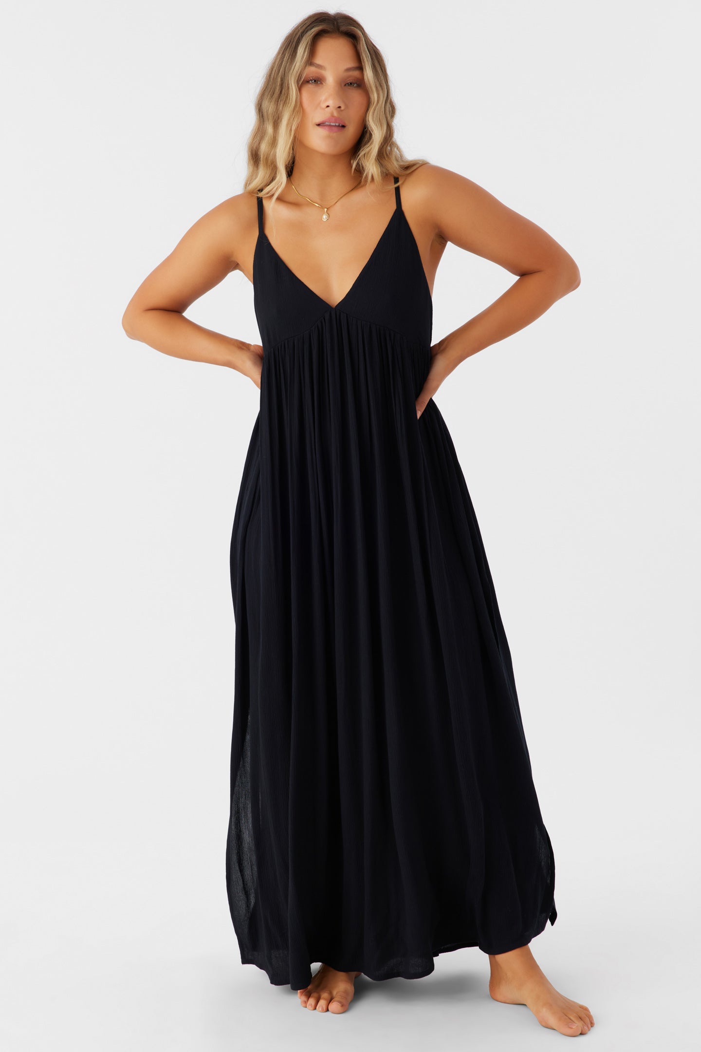 Saltwater Solids Mel Maxi Cover-Up Dress - O'Neill Clothing