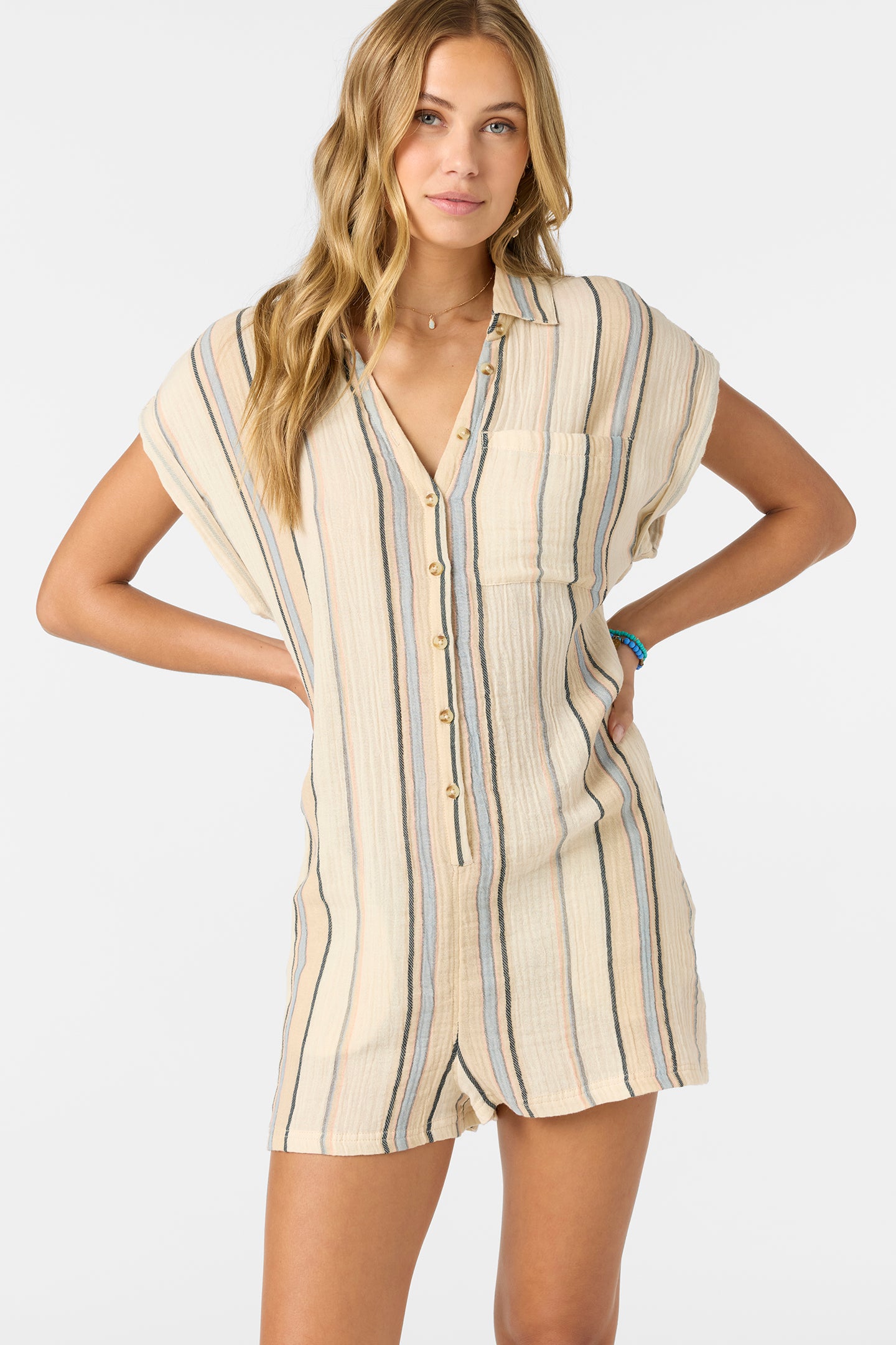 Kamilla Stripe Romper - O'Neill Clothing