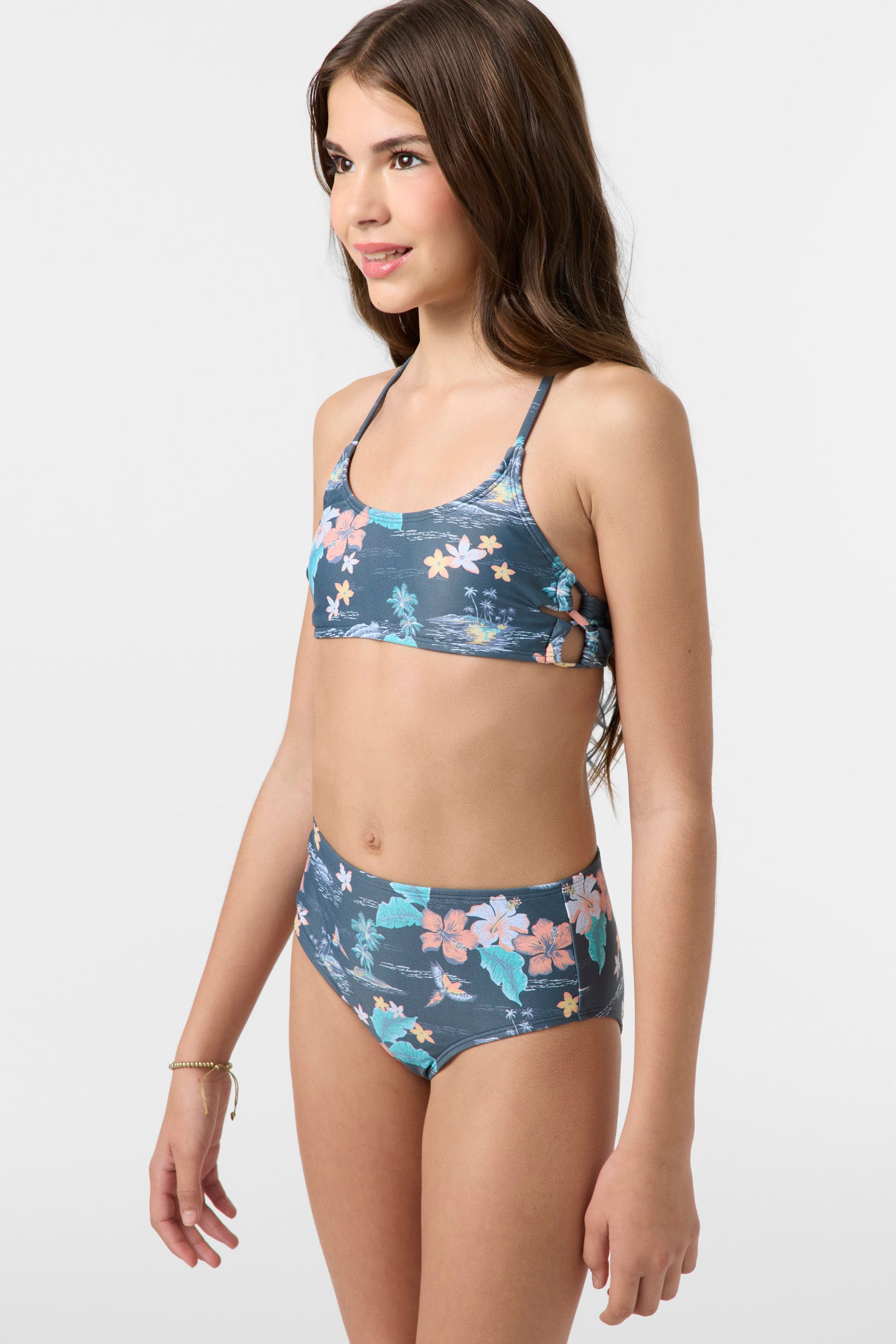 Girl’s Paradise Parrot Strappy Bralette Top Set - O'Neill Clothing