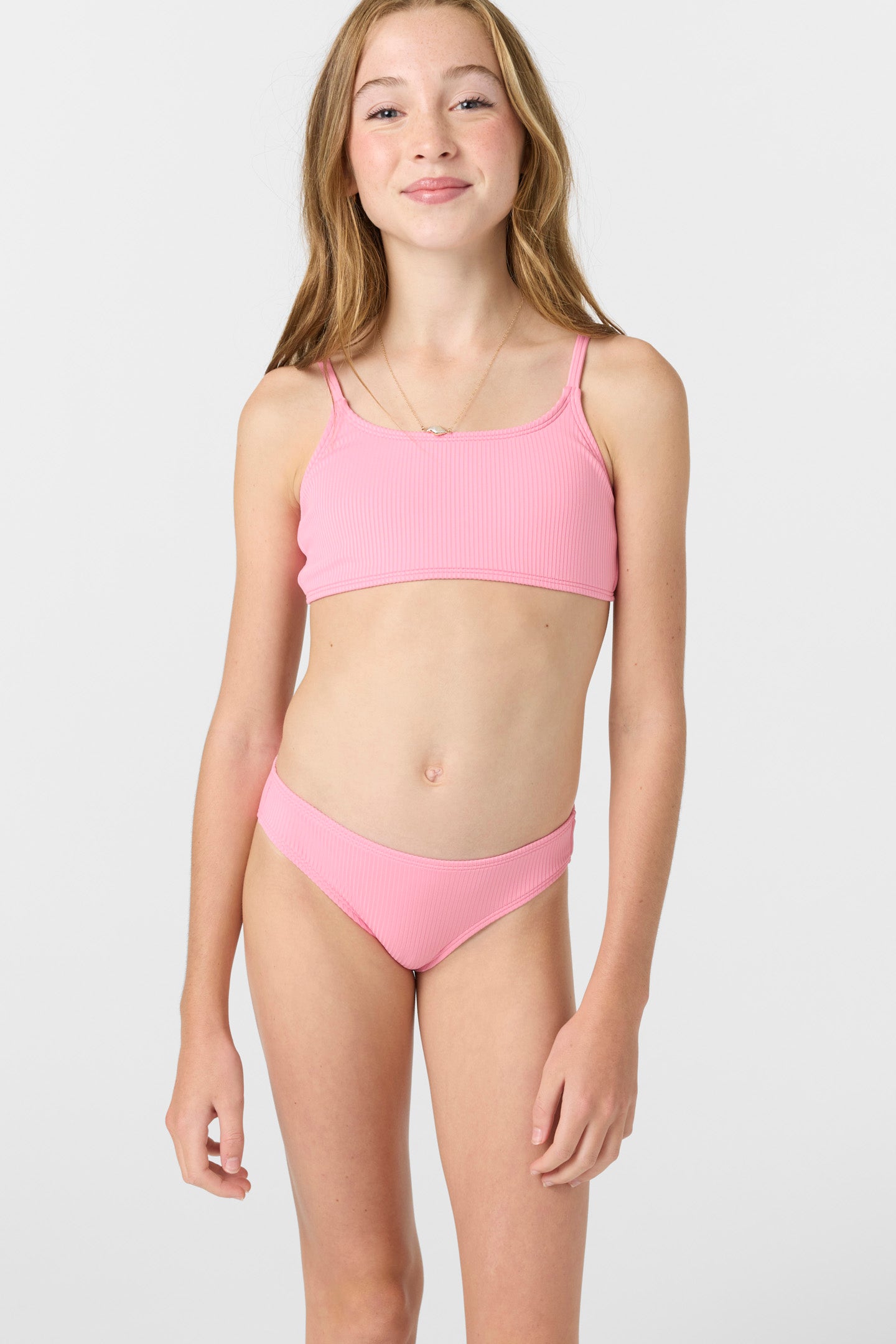 Girl’s Dawnbreak Rib Tie Back Bralette Top Set - O'Neill Clothing