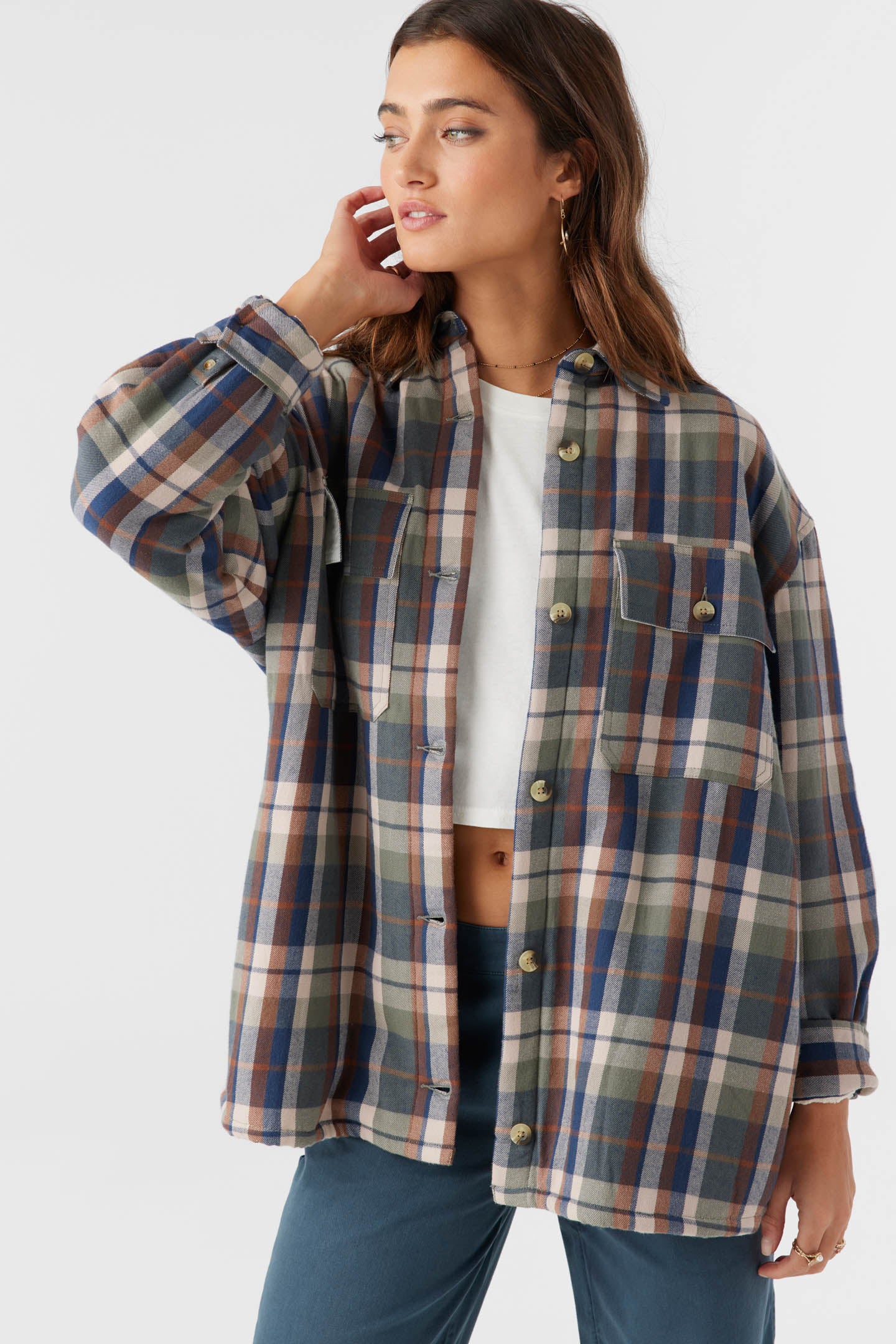 Chance High Pile Lined Flannel Jacket - O'Neill Clothing