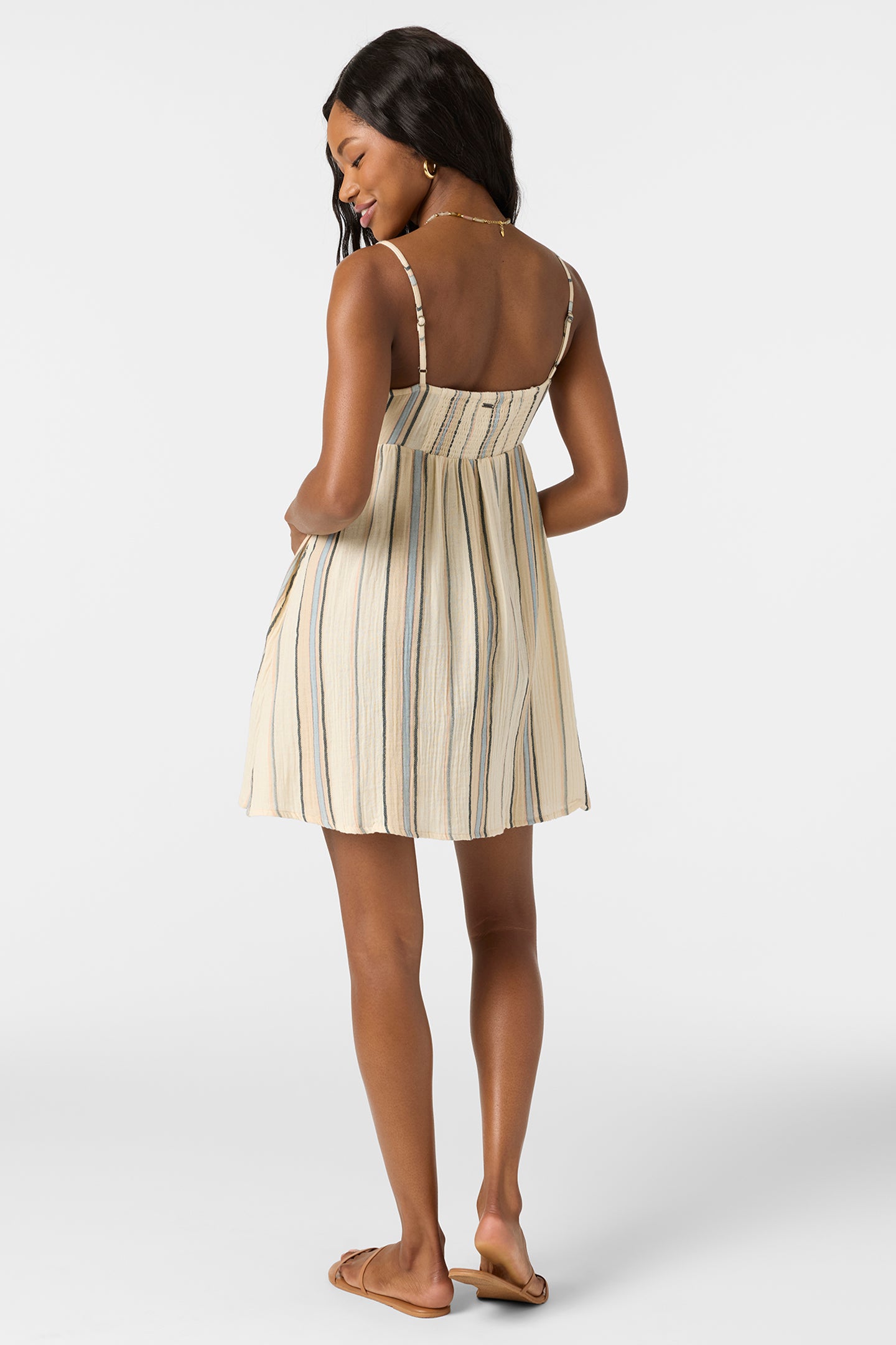 Natalya Stripe Short Dress - O'Neill Clothing