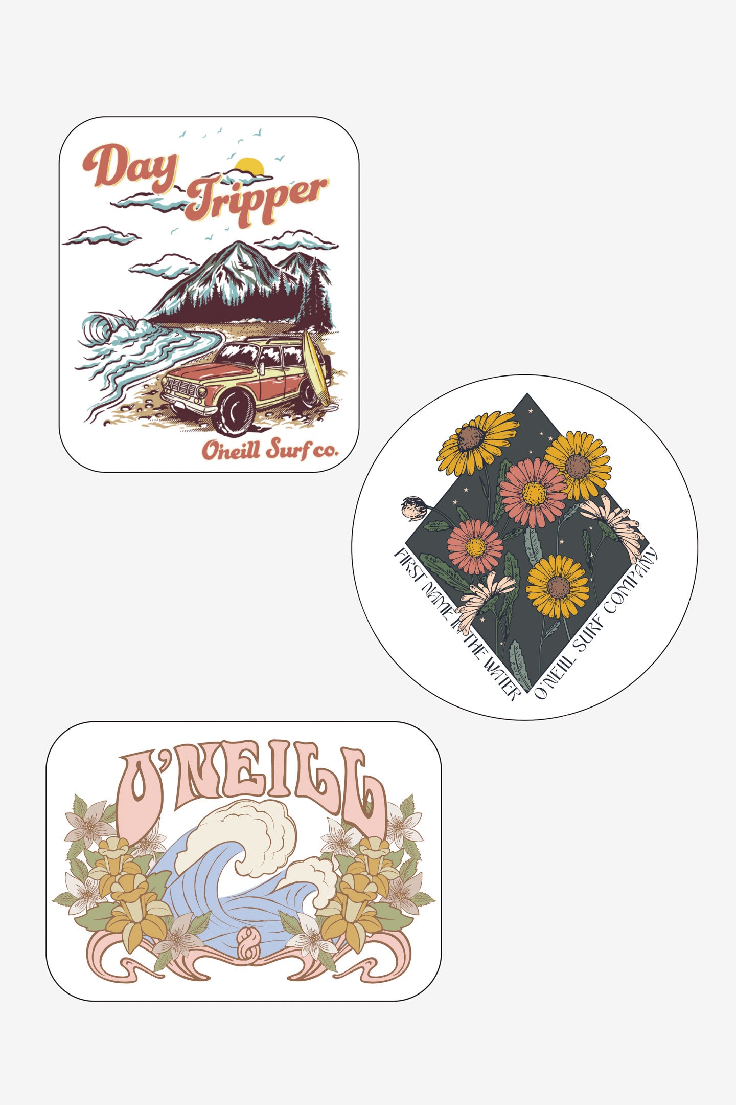 Day Tripper Sticker Pack - O'Neill Clothing