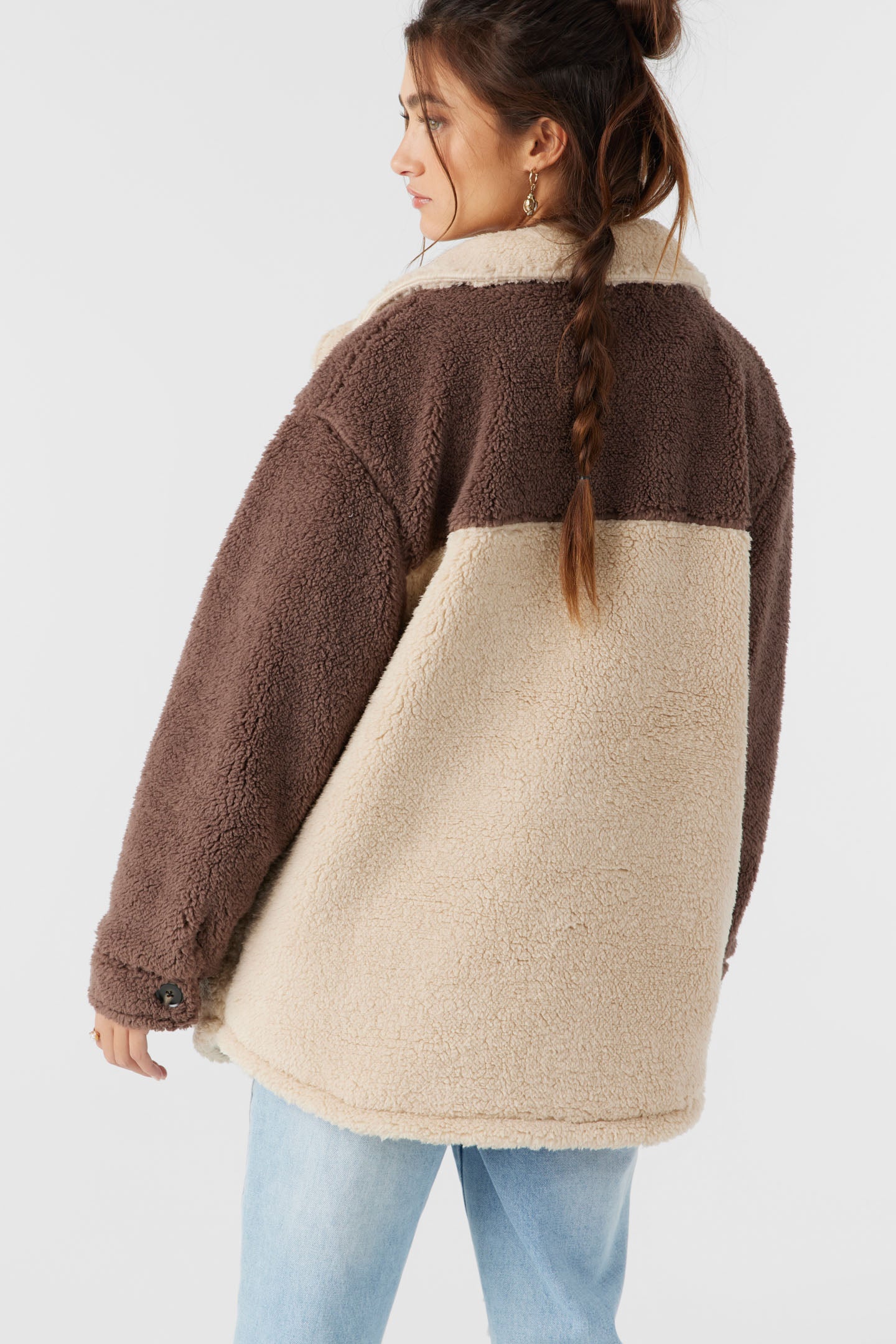 Heath Colorblock High Pile Oversized Fleece Jacket - O'Neill Clothing