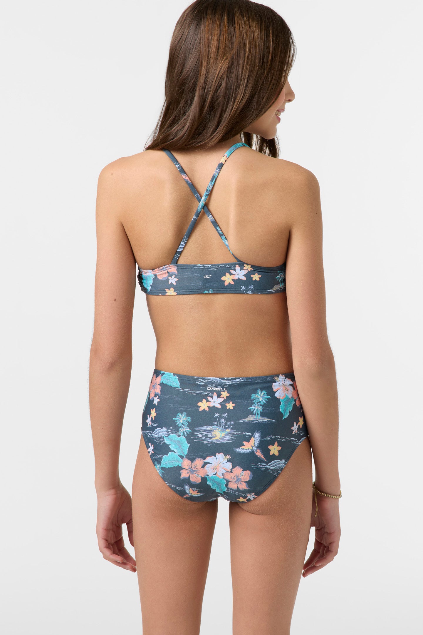 Girl’s Paradise Parrot Strappy Bralette Top Set - O'Neill Clothing