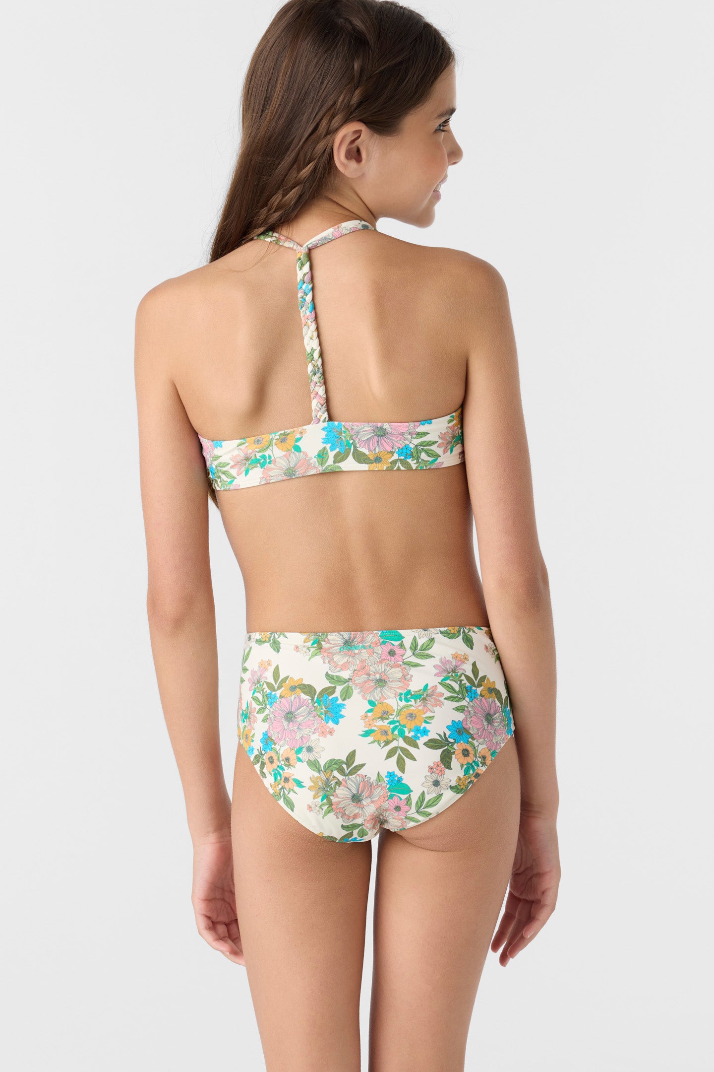 Girl’s Cara Floral Braided High Neck Set - O'Neill Clothing
