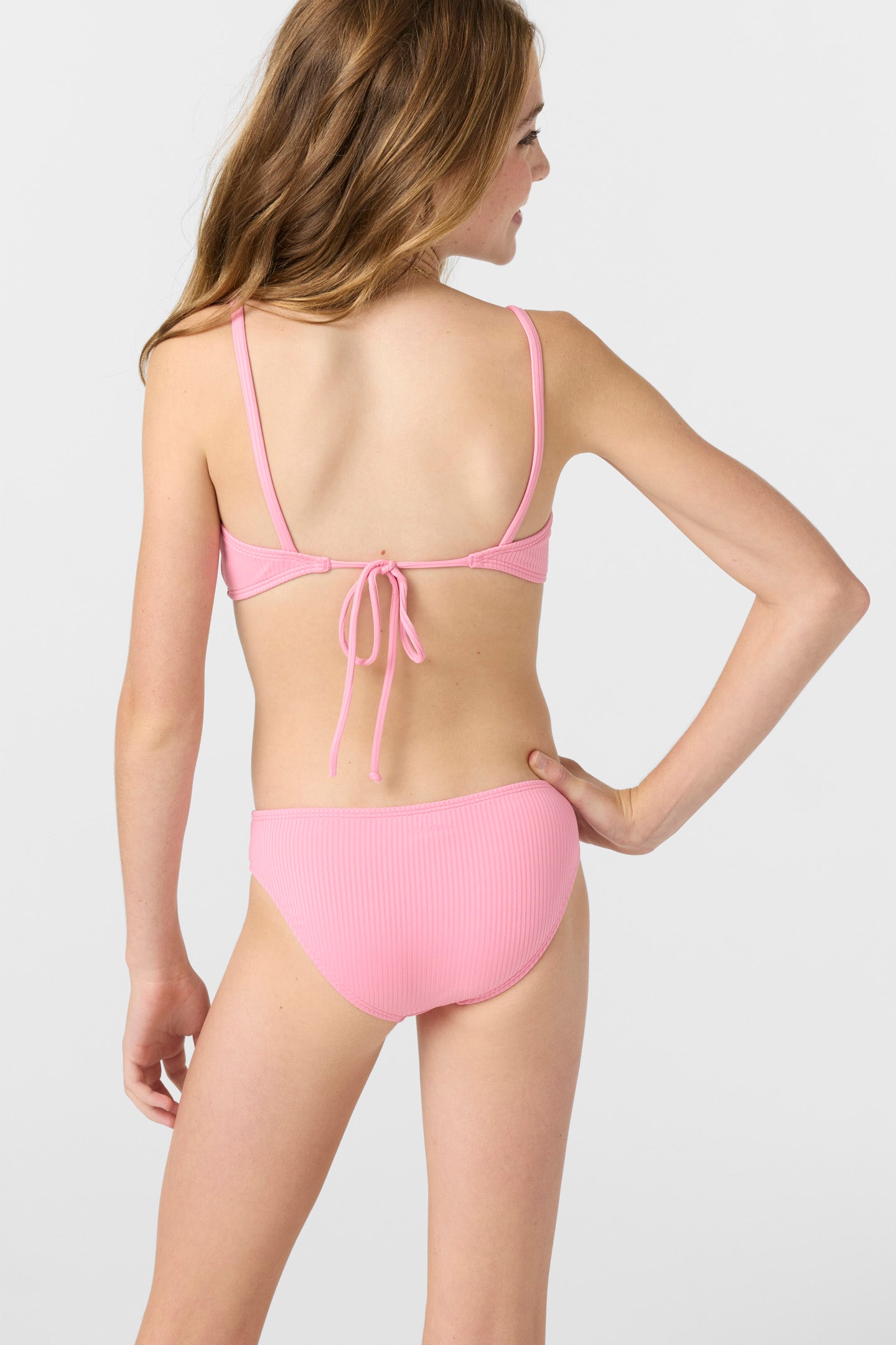 Girl’s Dawnbreak Rib Tie Back Bralette Top Set - O'Neill Clothing