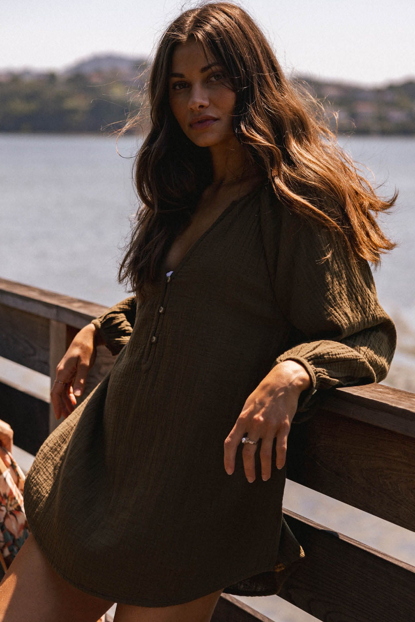 Krysten Crinkle Double Gauze Tunic Swim Cover-Up - O'Neill Clothing