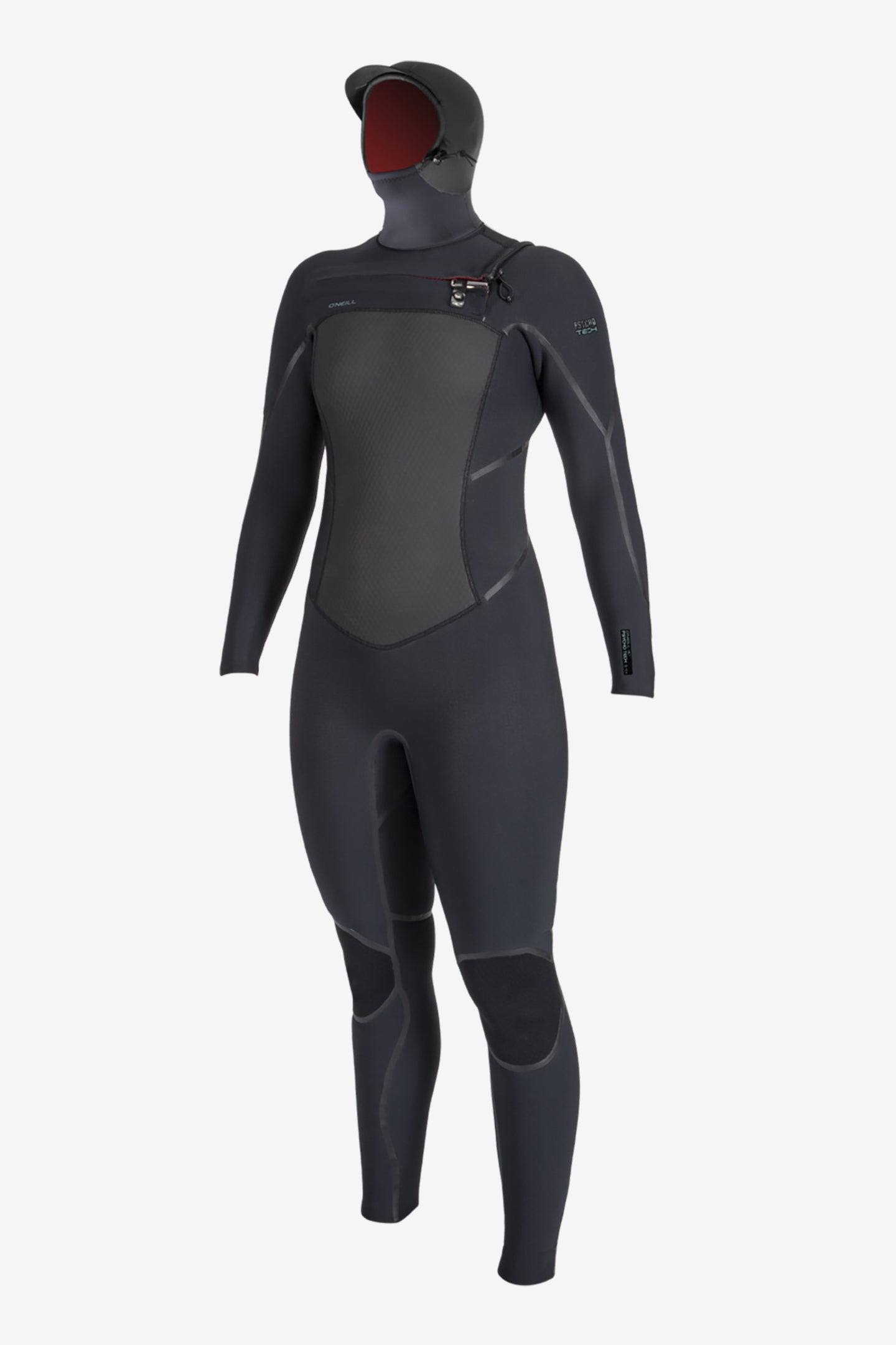 Women’s Psycho Tech 5/4mm+ Chest Zip Full Wetsuit W/ Hood - O'Neill Clothing