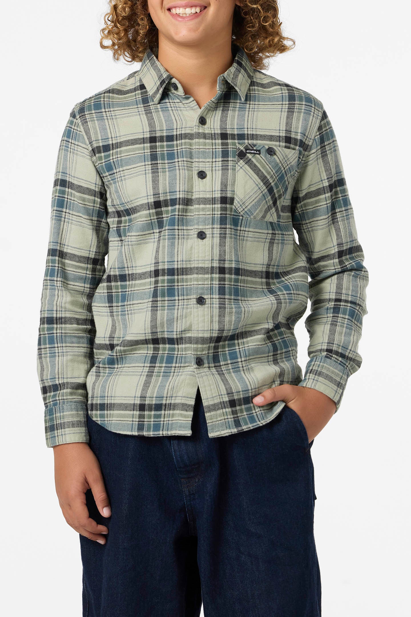 Boy’s Redmond Plaid Flannel Long Sleeve Shirt - O'Neill Clothing