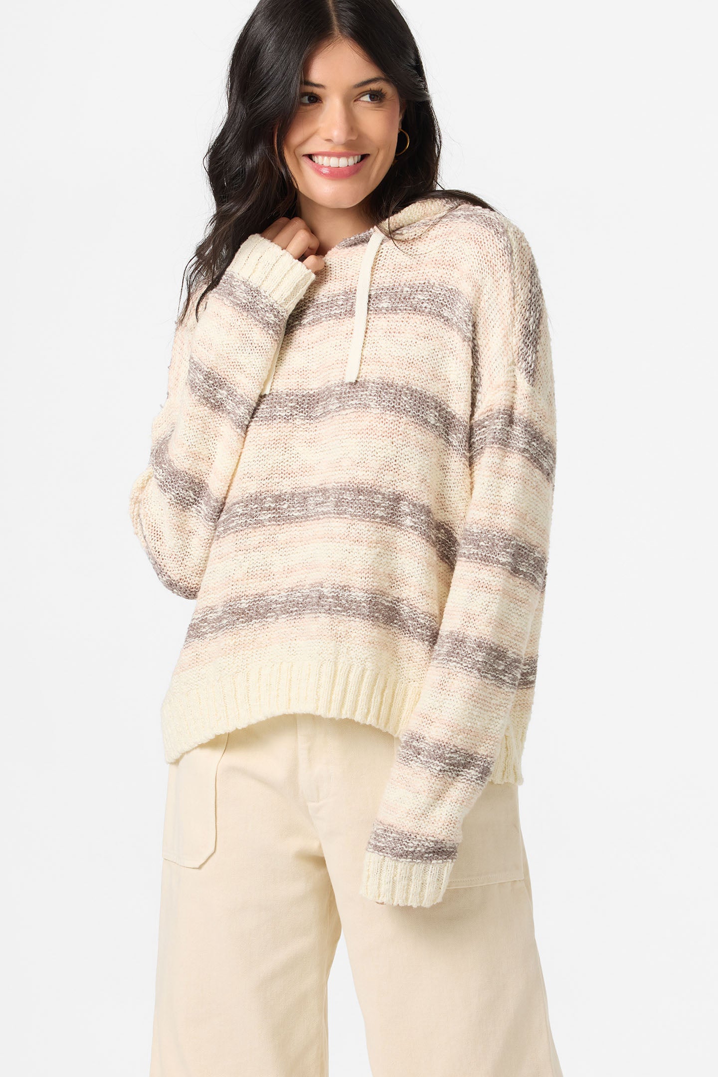 Jayne Stripe Long Sleeve Sweater - O'Neill Clothing