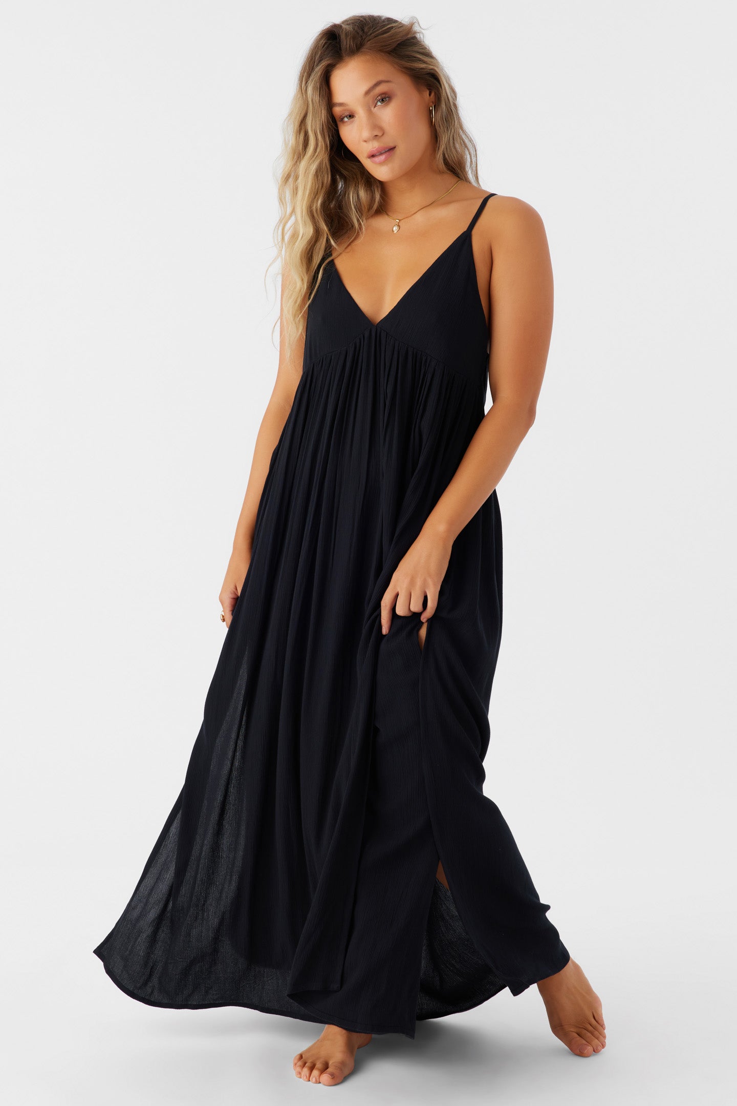 Saltwater Solids Mel Maxi Cover-Up Dress - O'Neill Clothing