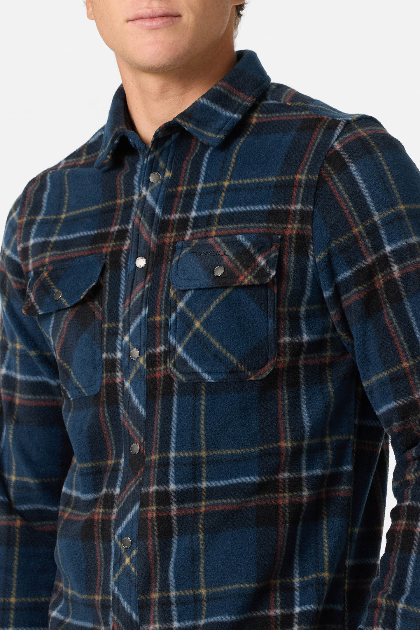 Glacier Plaid Superfleece Standard Fit Long Sleeve Shirt - O'Neill Clothing