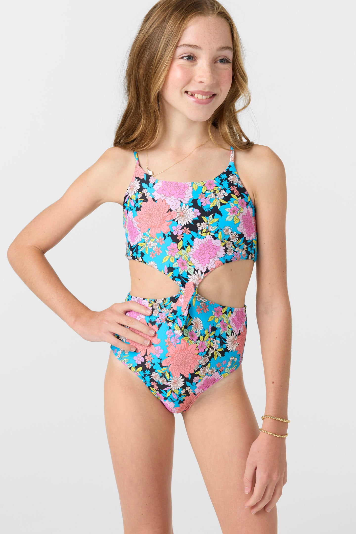 Girl’s Knot Front One Piece - O'Neill Clothing
