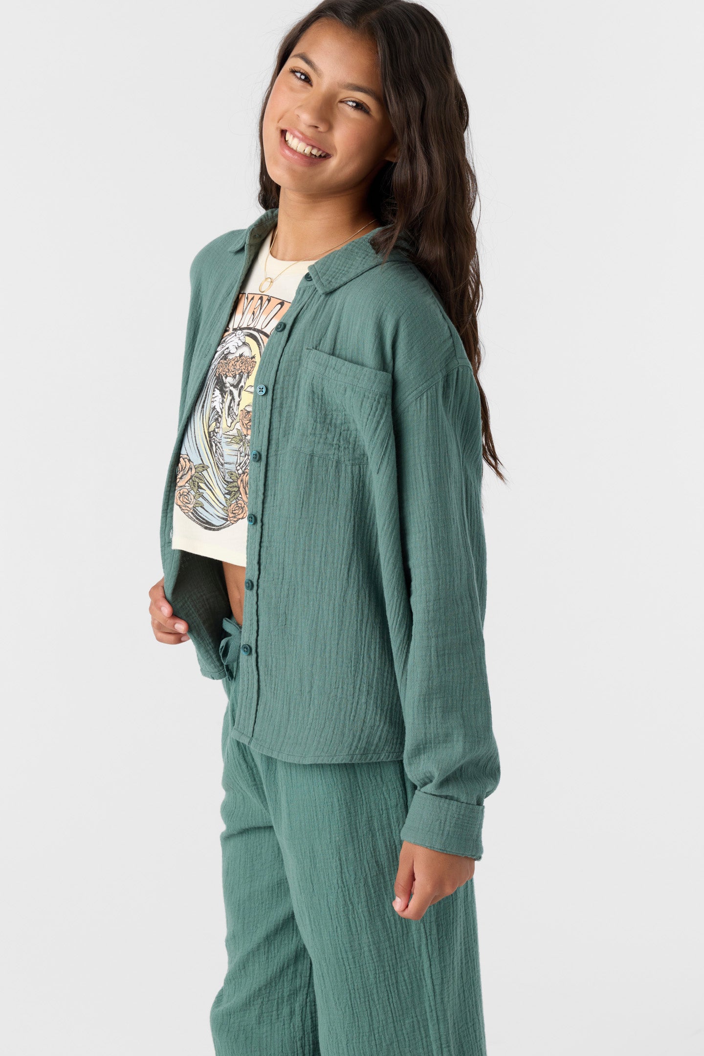 Girl’s Lenita Long Sleeve Top - O'Neill Clothing