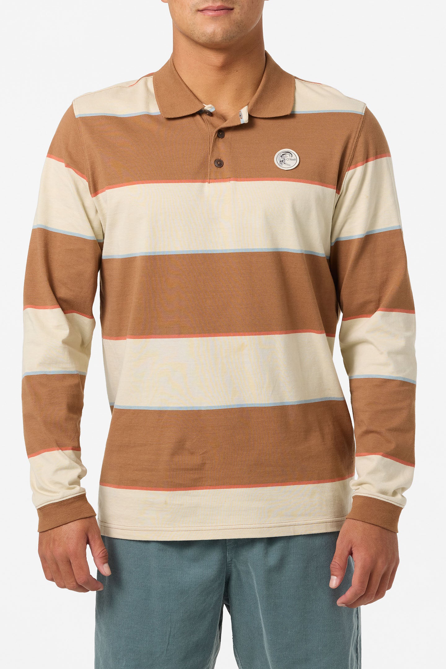 O’Riginals Cassidy Long Sleeve Knit Standard Fit Polo - O'Neill Clothing