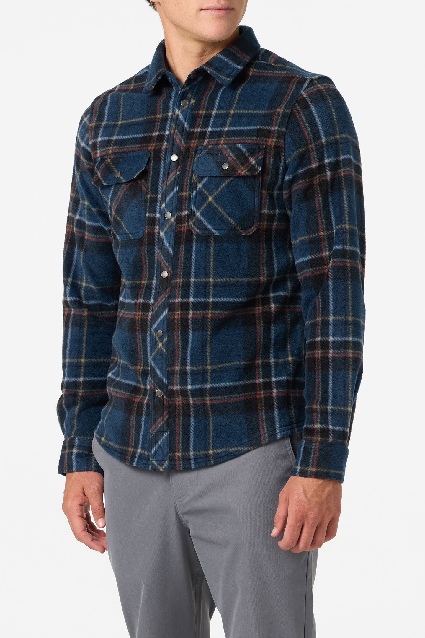 Glacier Plaid Superfleece Standard Fit Long Sleeve Shirt - O'Neill Clothing