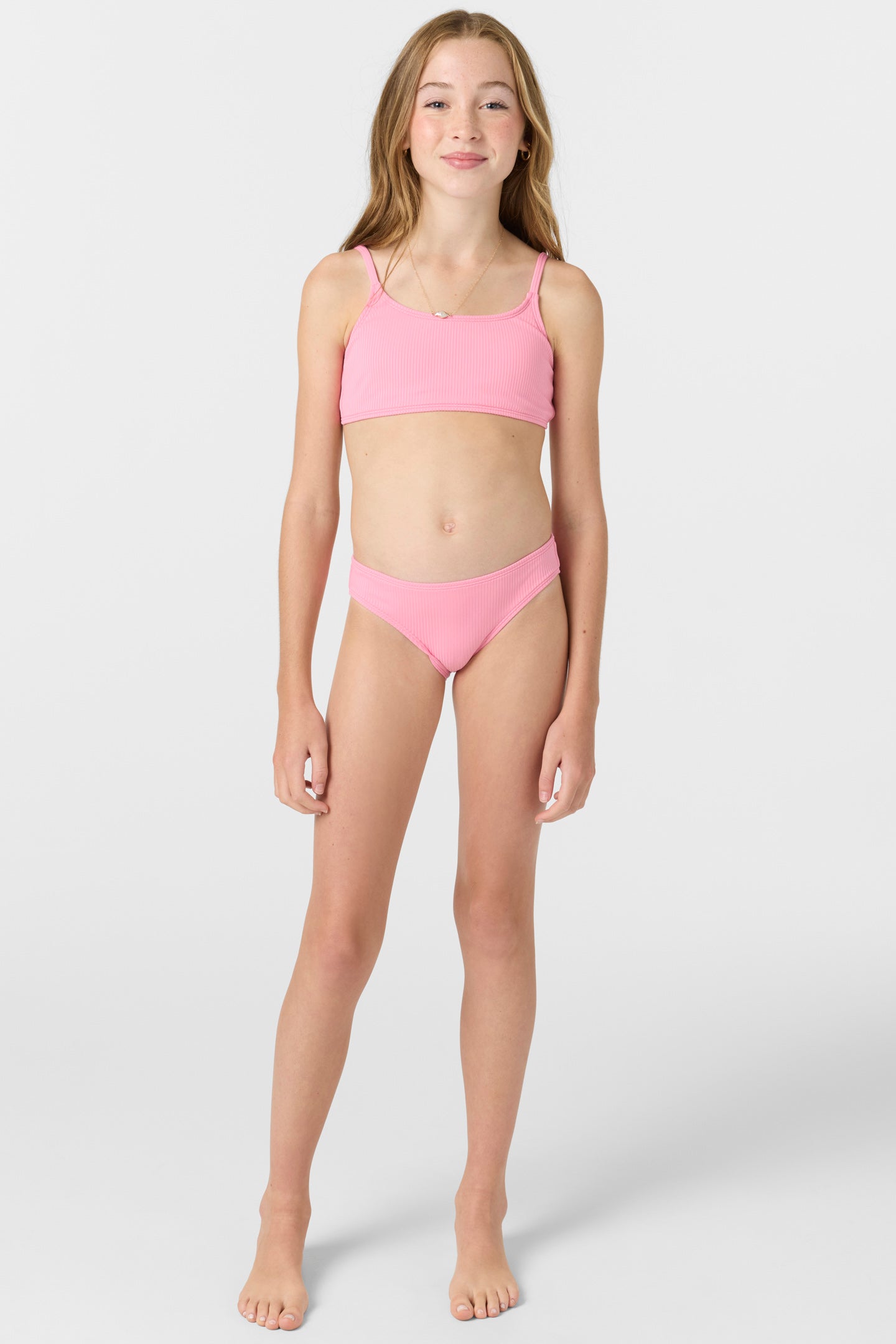 Girl’s Dawnbreak Rib Tie Back Bralette Top Set - O'Neill Clothing