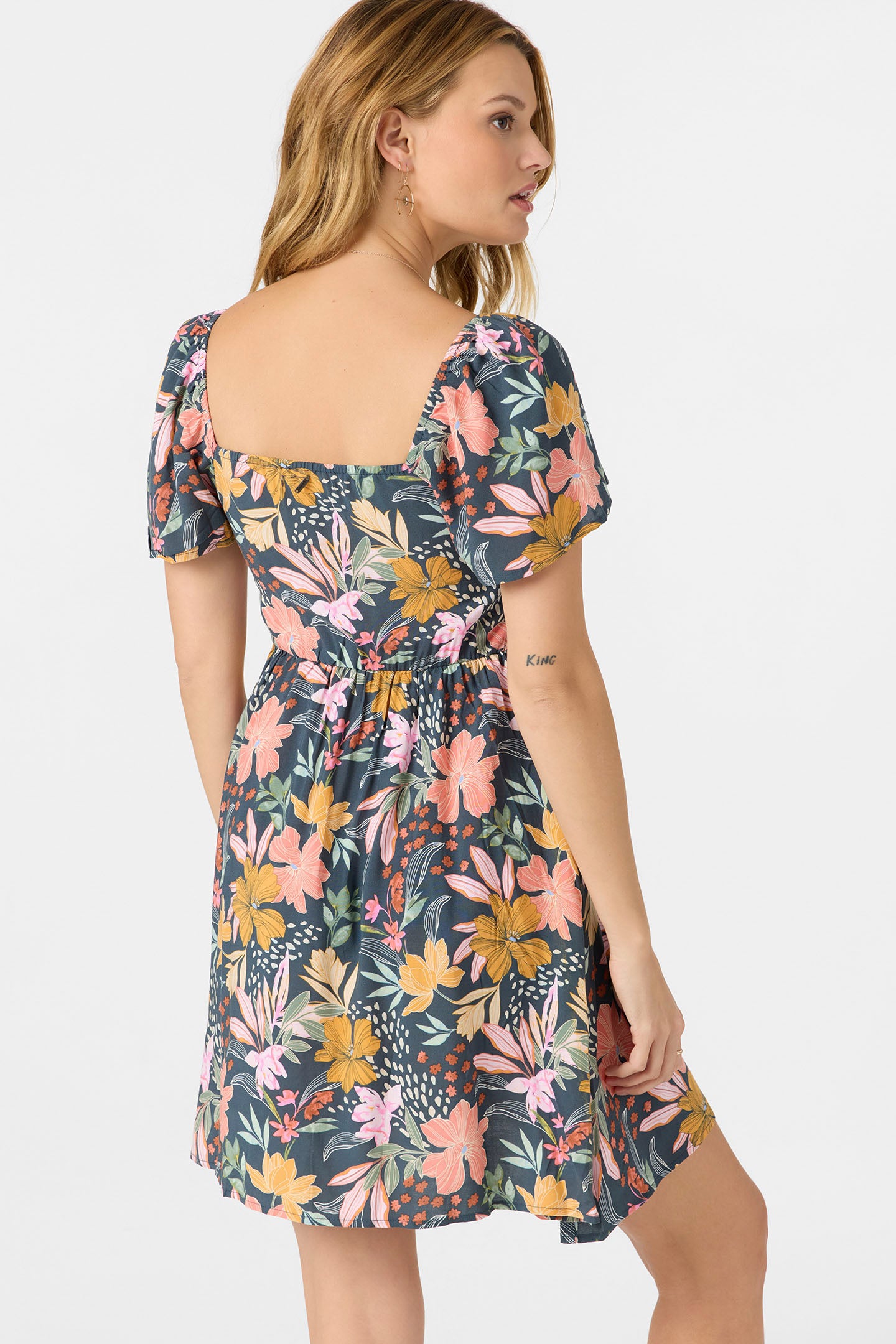 Carina Floral Short Dress - O'Neill Clothing