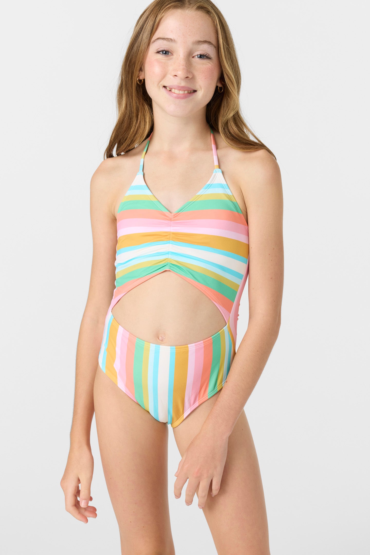 Girl’s Low Tide Cinched One-Piece - O'Neill Clothing