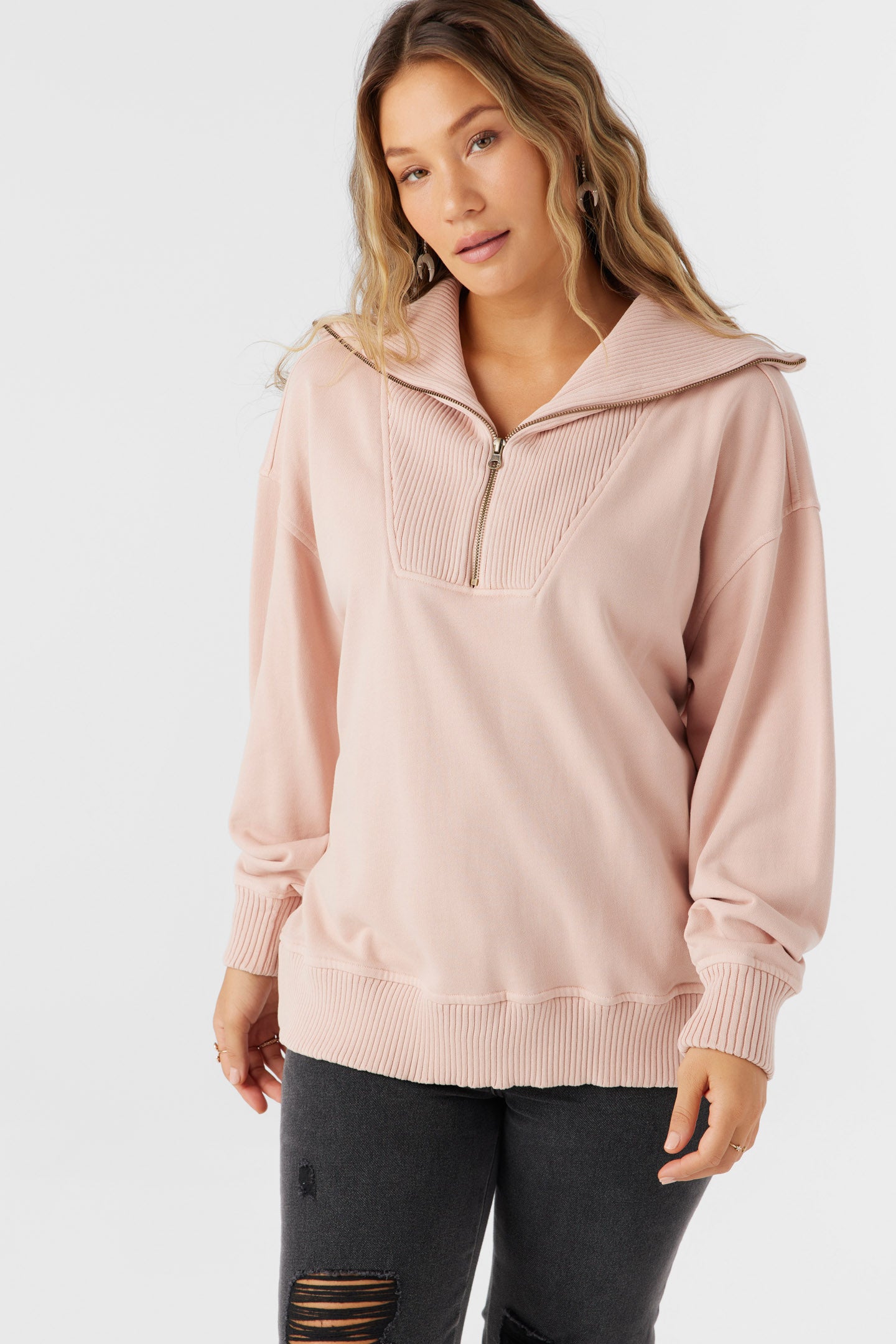 Karma French Terry Half Zip Pullover - O'Neill Clothing