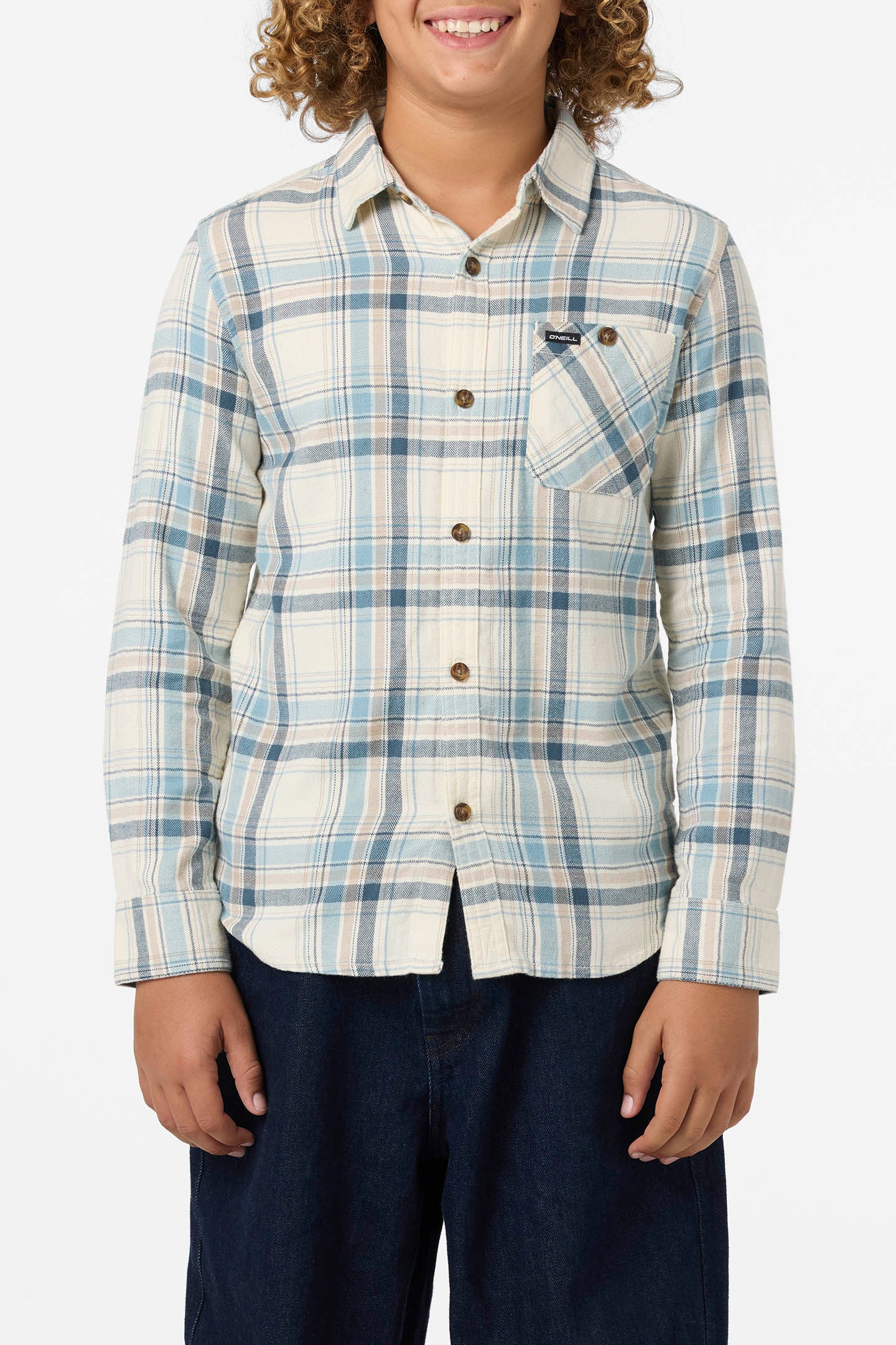 Boy’s Redmond Plaid Flannel Long Sleeve Shirt - O'Neill Clothing