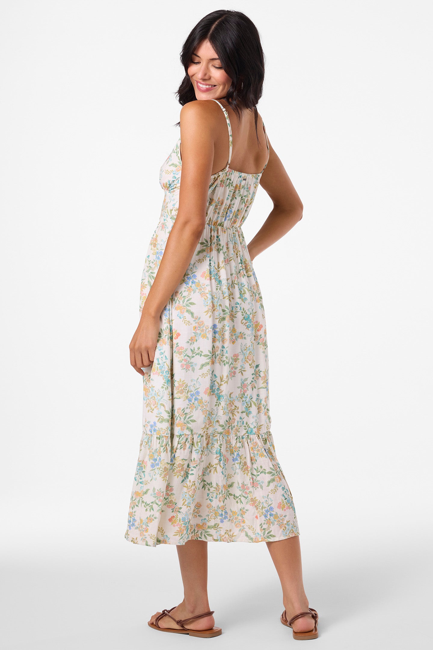 Pilar Nayomi Floral Midi Dress - O'Neill Clothing