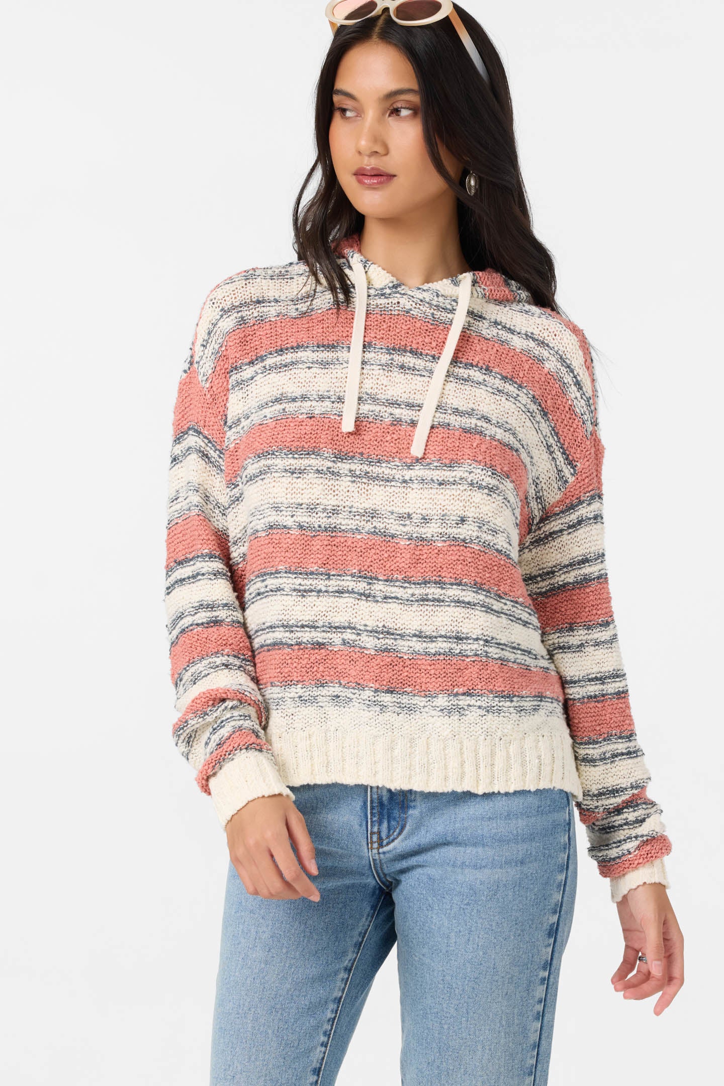 Jayne Stripe Long Sleeve Sweater - O'Neill Clothing