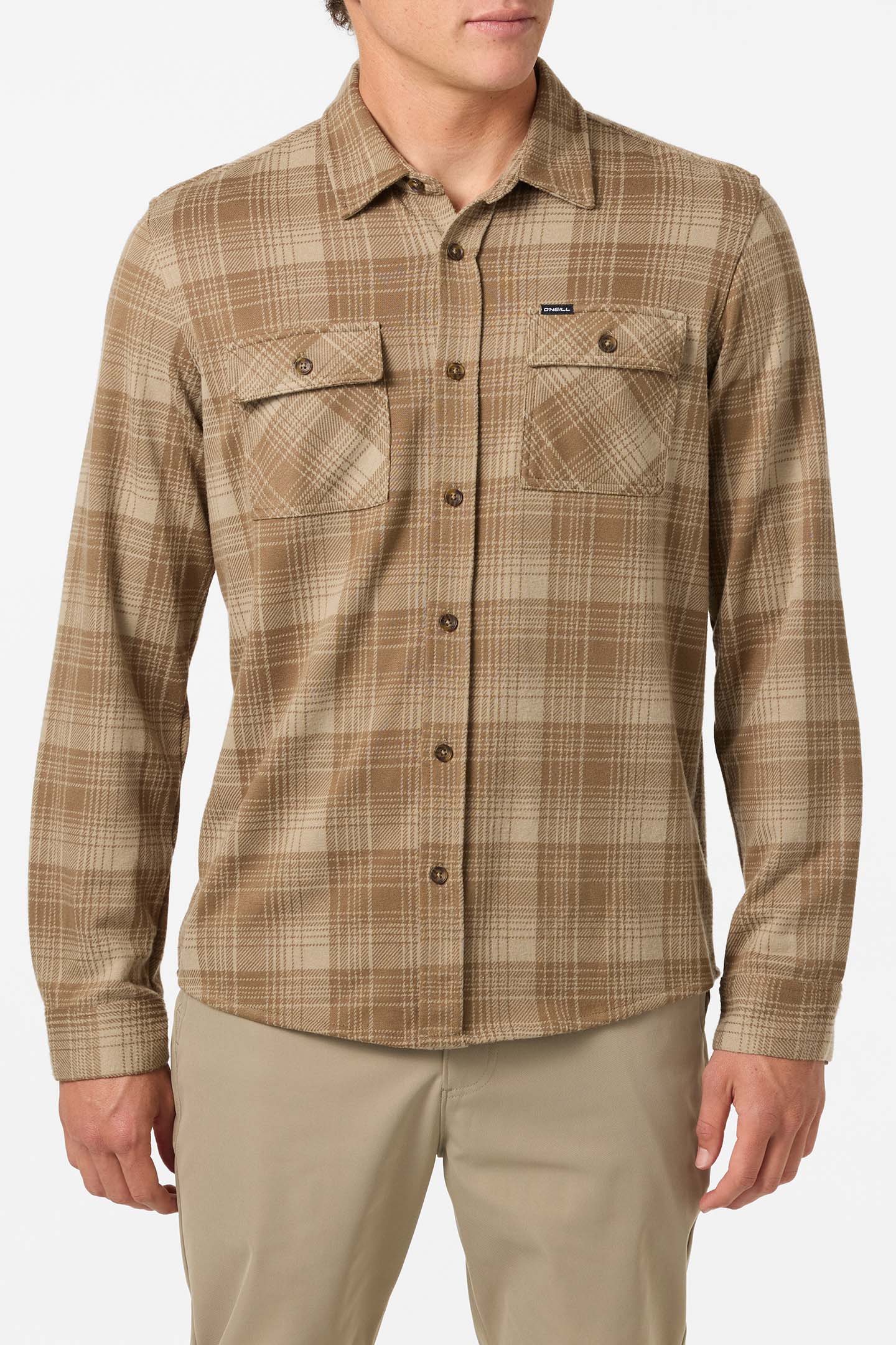 Sutton Knit Plaid Standard Fit Long Sleeve Shirt - O'Neill Clothing