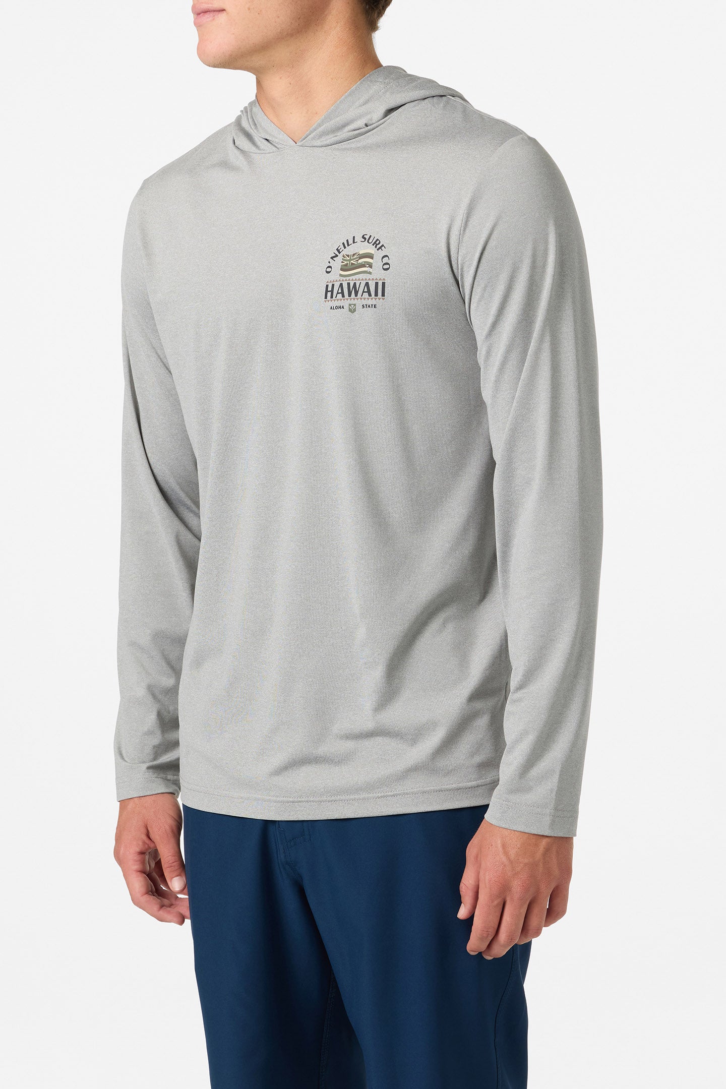 TRVLR UPF Hooded Hawaii Flag Long Sleeve Pullover - O'Neill Clothing
